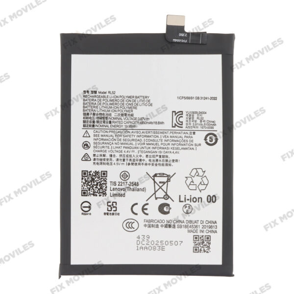 BaterÃ­a para Motorola Moto G05 / Moto E15 RL52 5200mAh