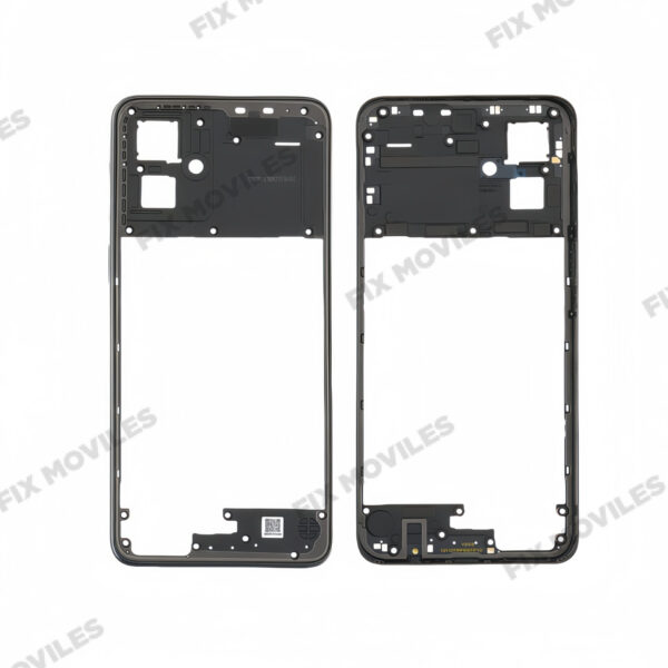 Carcasa Trasera(B) para Motorola G55 5G Negro/Gris