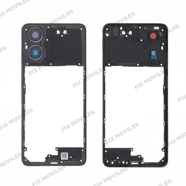 Chasis Trasera(B) para Motorola Moto G04/Moto G04S Negro