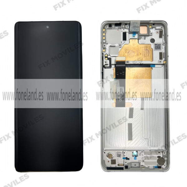 Original Pantalla Motorola Edge 30 Fusion Blanco Completa LCD+Tactil con Marco