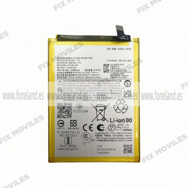 BaterÃ­a Motorola G34 / Moto G04 /Moto G24 Power / Moto G 2024 / Moto G04s (QF50)