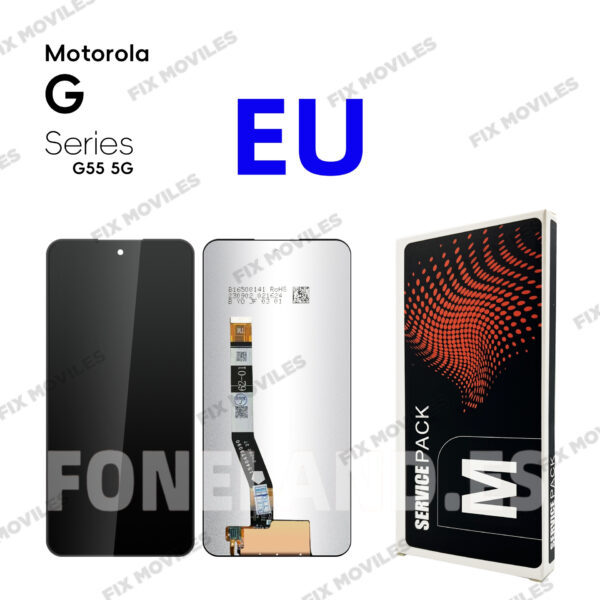 Pantalla Motorola G55 5G (2024) Sin Marco LCD+TACTIL Completo SERVICE PACK Â«EUÂ»