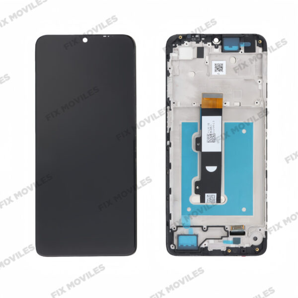 Original Nueva Pantalla Motorola E22 Negra Completa LCD+Tactil con Marco
