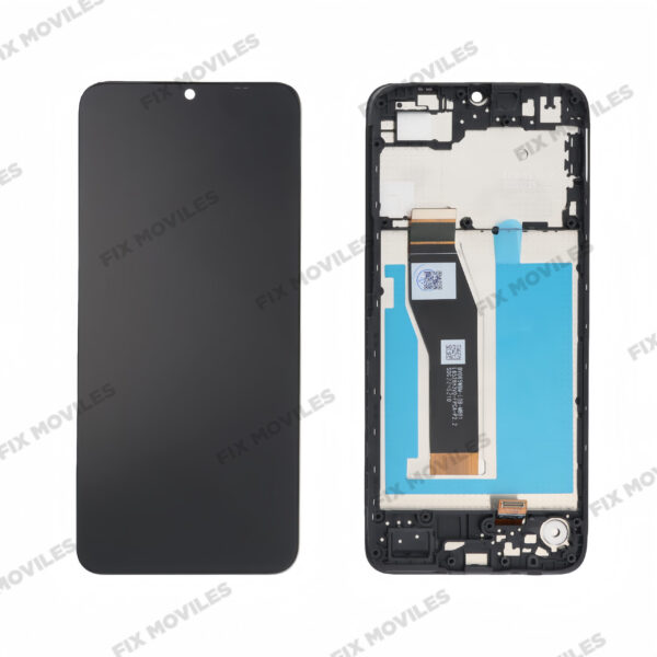 Original Pantalla Motorola E13 Negra Completa Con Marco LCD+Tactil