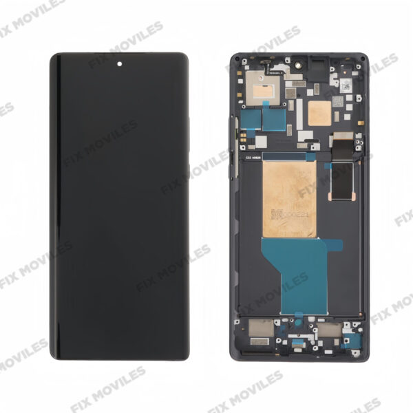 Original Pantalla Motorola Edge 30 Ultra Negra Completa LCD+Tactil con Marco