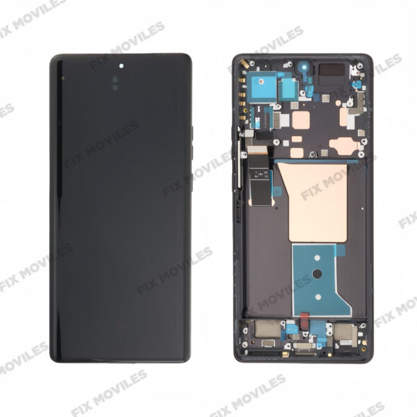 Original Pantalla Motorola Edge 40 Pro Negra Completa LCD+Tactil con Marco
