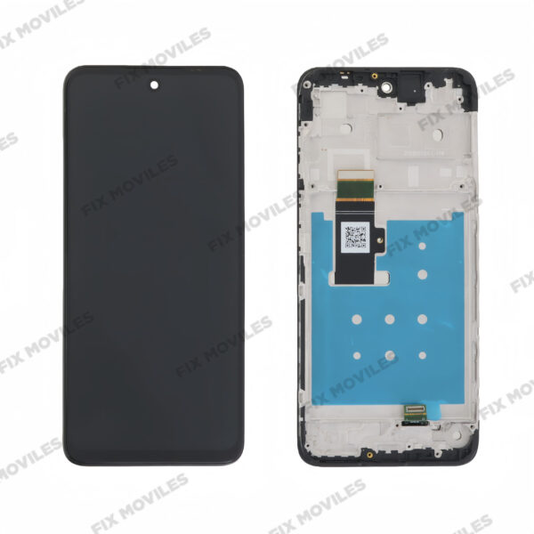 Original Pantalla Motorola G13 Negra completa con Marco LCD+Tactil
