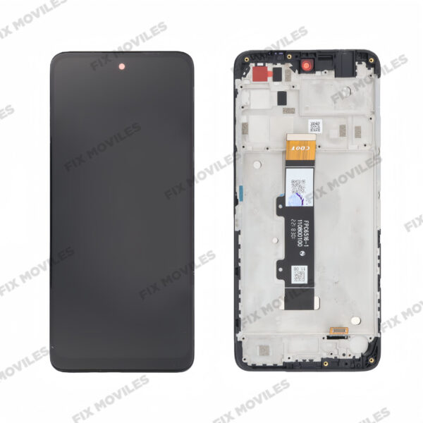 Pantalla Motorola G22 Negra Completa Con Marco LCD+Tactil