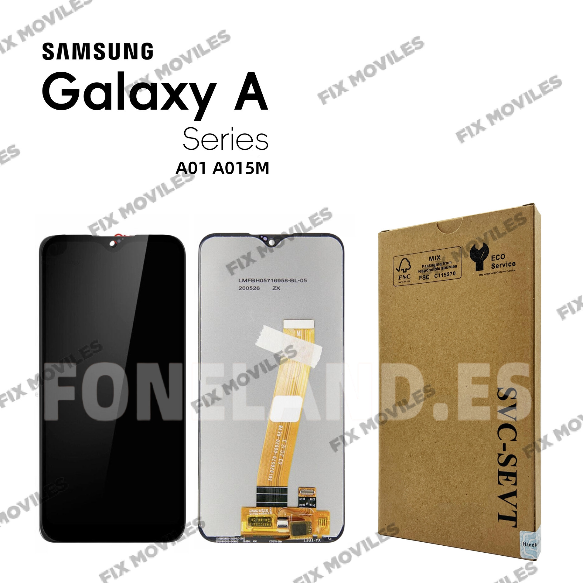 Pantalla Samsung Galaxy A01 A015M Negra Completa Pantalla Samsung Galaxy A01 A015M Negra Completa - Image 1