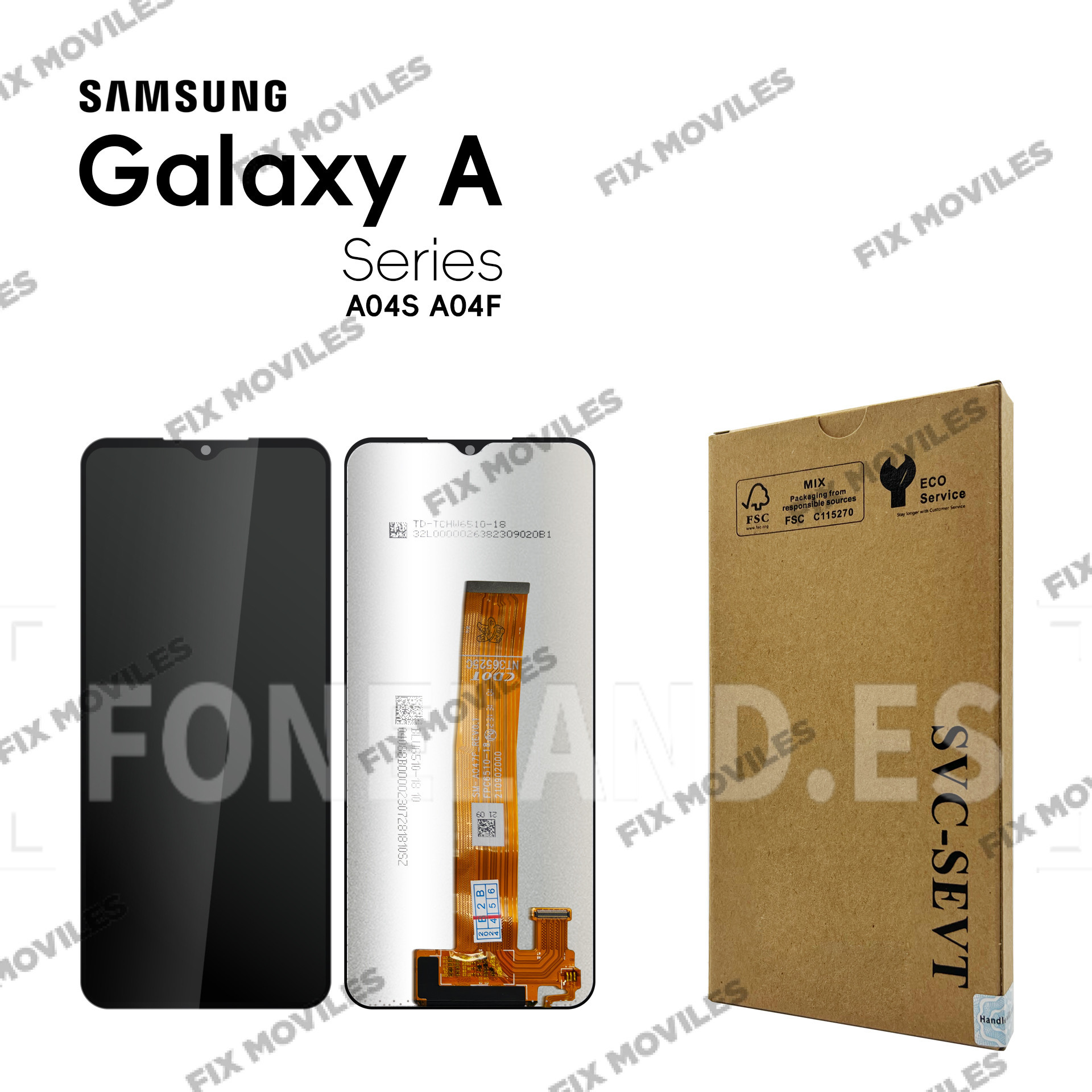 Pantalla Samsung A047F A04S 4G 2022 Negro LCD+Táctil SERVICE PACK Pantalla Samsung A047F A04S 4G 2022 Negro LCD+Táctil SERVICE PACK - Image 1