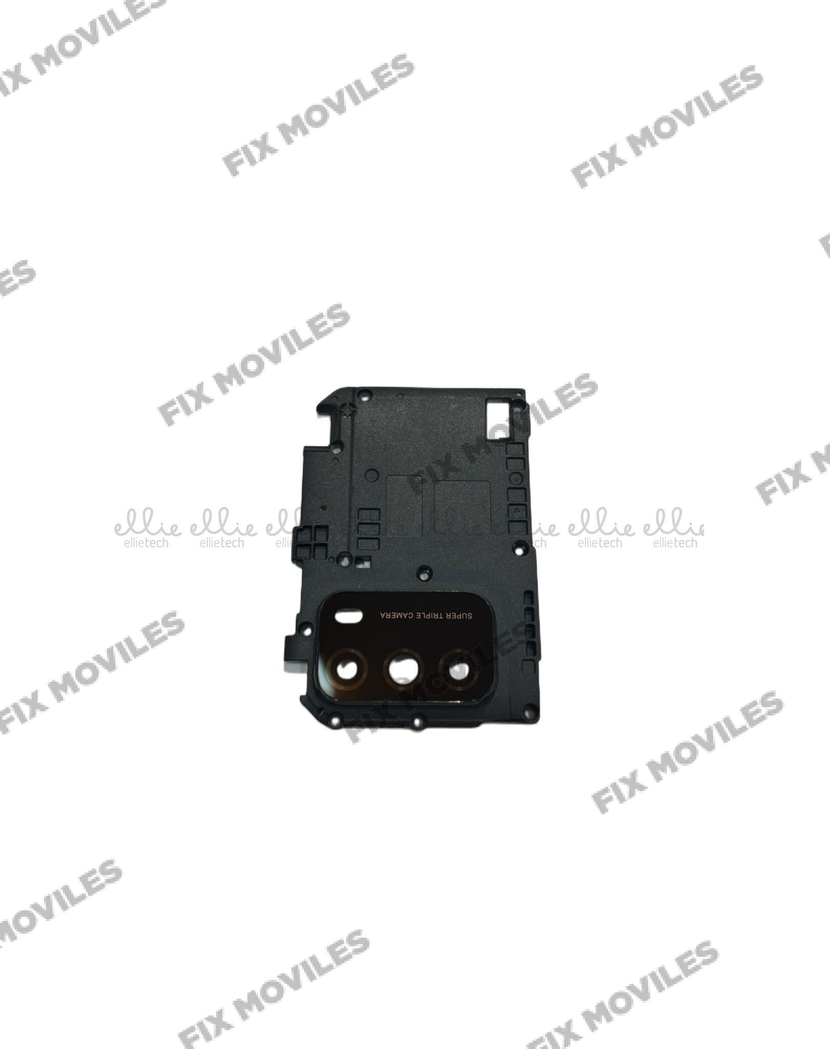 Lente Cristal Camara+Marco para Xiaomi Poco M3 camara Negro Lente Cristal Camara+Marco para Xiaomi Poco M3 camara Negro - Image 1