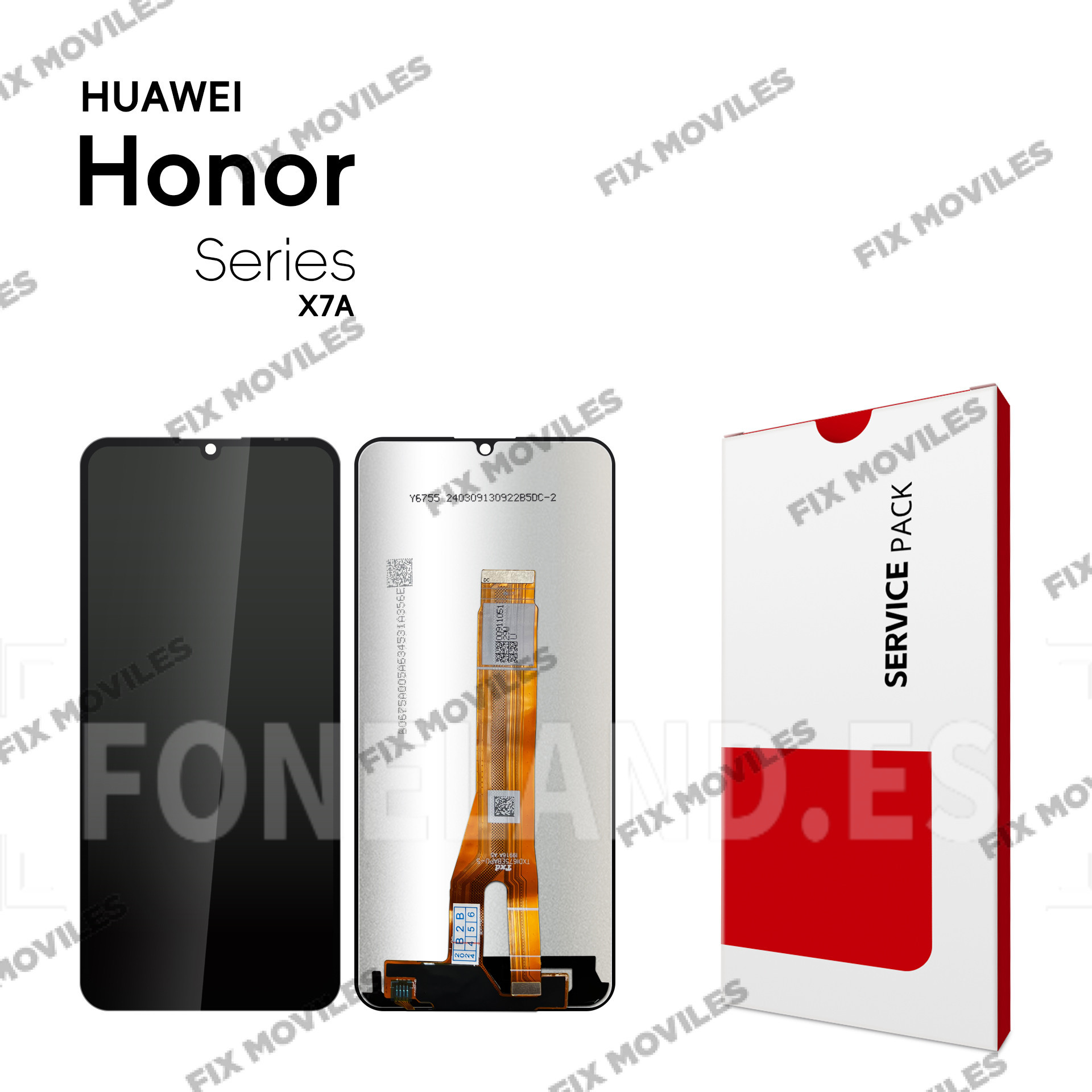 Pantalla Honor X7A 4G (RKY-LX2) Negra Completa LCD+Tactil SERVICE PACK Pantalla Honor X7A 4G (RKY-LX2) Negra Completa LCD+Tactil SERVICE PACK - Image 1