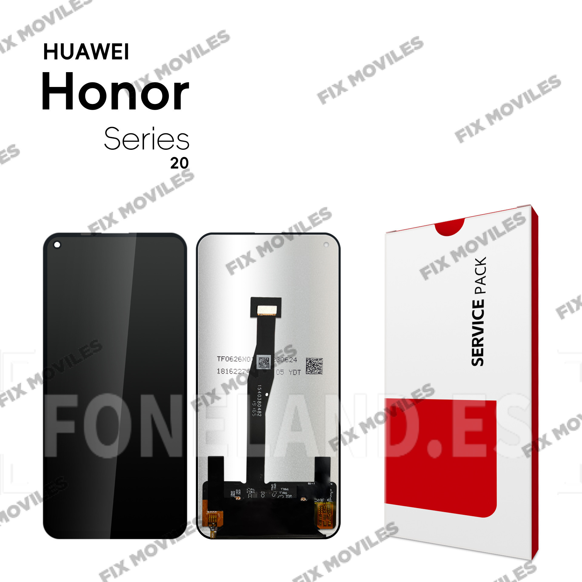 Pantalla Huawei Honor 20 (YAL-AL00, YAL-TL00) / 20S/20 Pro / Nova 5T (YAL-L21, YAL-L61, YAL-L71, YAL-L61D) / Nova 5i Pro Negra LCD+Tactil Completa SERVICE PACK Pantalla Huawei Honor 20 (YAL-AL00, YAL-TL00) / 20S/20 Pro / Nova 5T (YAL-L21, YAL-L61, YAL-L71, YAL-L61D) / Nova 5i Pro Negra LCD+Tactil Completa SERVICE PACK - Image 1