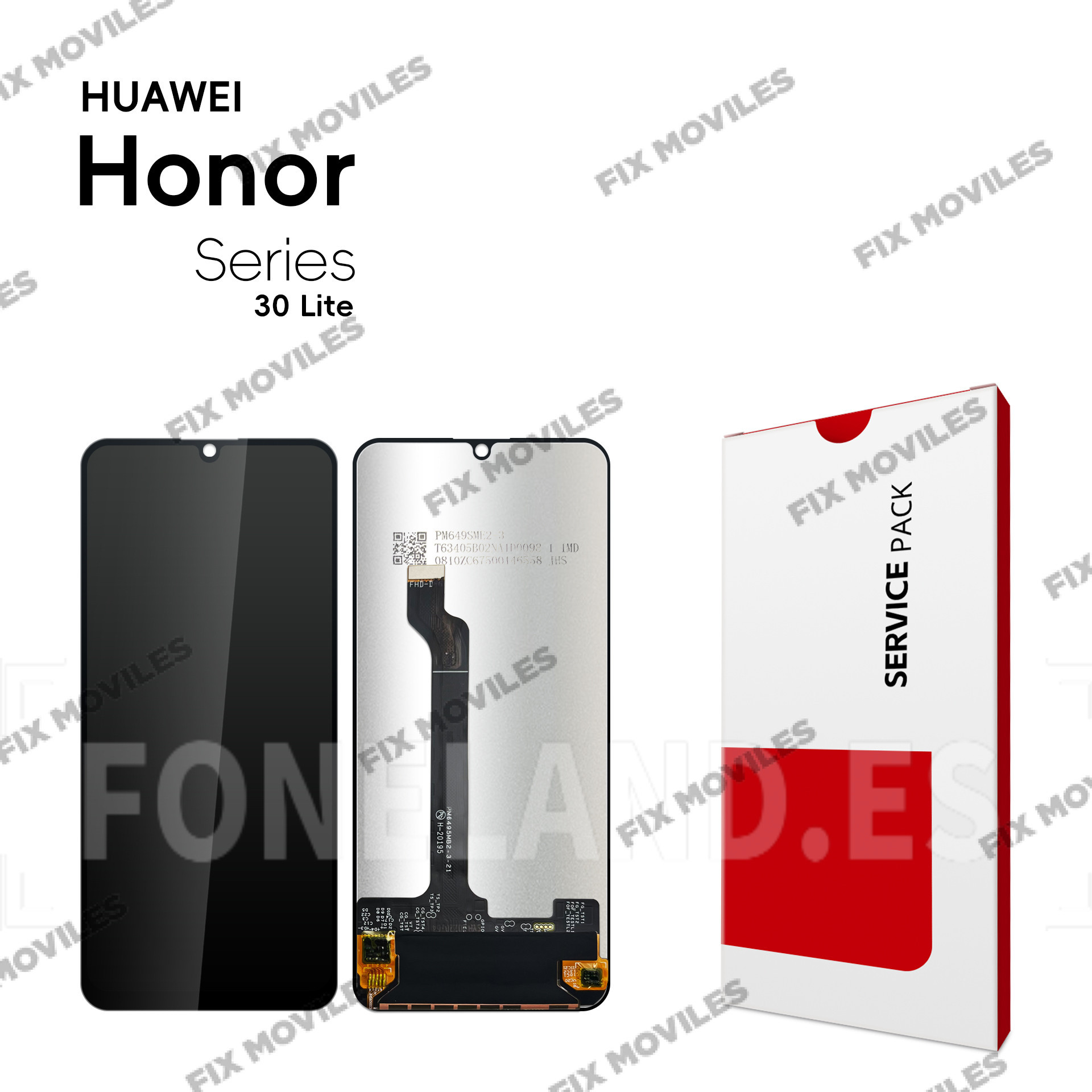 Pantalla Huawei Honor 30 Lite / Youth / Enjoy 20 Pro / Z 5G 2020 Negro Sin Marco LCD+Tactil SERVICE PACK Pantalla Huawei Honor 30 Lite / Youth / Enjoy 20 Pro / Z 5G 2020 Negro Sin Marco LCD+Tactil SERVICE PACK - Image 1