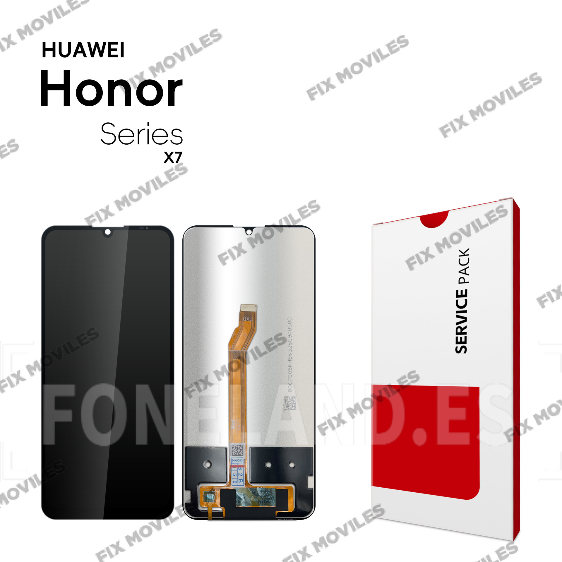 Pantalla Huawei Honor X7 4G (CMA-LX2) / Honor 30 Plus / Honor Play 6T (CMA-AN40) Negra sin Marco Completa LCD+Tactil SERVICE PACK Pantalla Huawei Honor X7 4G (CMA-LX2) / Honor 30 Plus / Honor Play 6T (CMA-AN40) Negra sin Marco Completa LCD+Tactil SERVICE PACK - Image 1