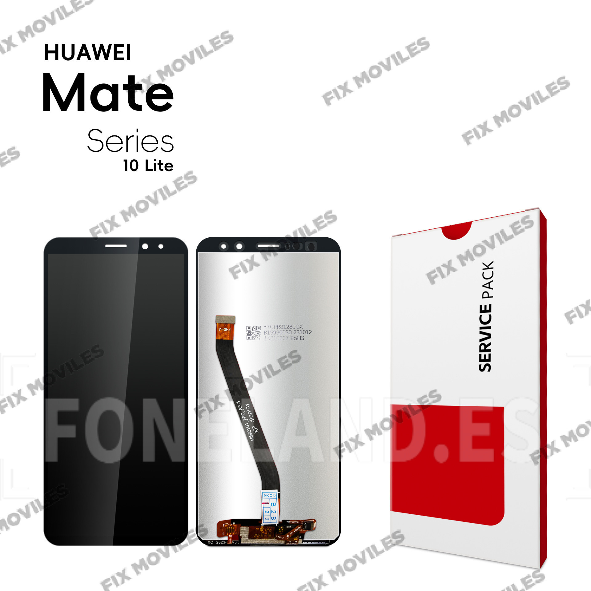 Pantalla Huawei Mate 10 Lite (RNE-L01, RNE-L21) / Nova 2i /Honor 9i 2017 Negra Completa LCD+Tactil SERVICE PACK Pantalla Huawei Mate 10 Lite (RNE-L01, RNE-L21) / Nova 2i /Honor 9i 2017 Negra Completa LCD+Tactil SERVICE PACK - Image 1