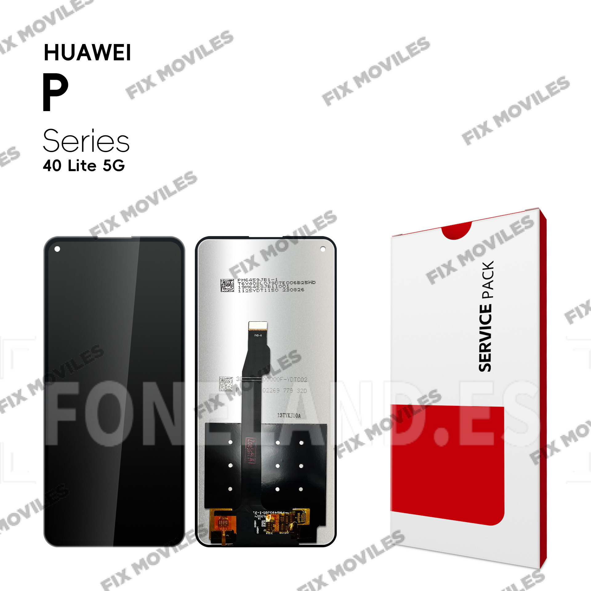 Pantalla Huawei P40 Lite 5G / Nova 7 SE / Honor 30S 5G 2020 Negro Sin Marco LCD+Tactil SERVICE PACK Pantalla Huawei P40 Lite 5G / Nova 7 SE / Honor 30S 5G 2020 Negro Sin Marco LCD+Tactil SERVICE PACK - Image 1