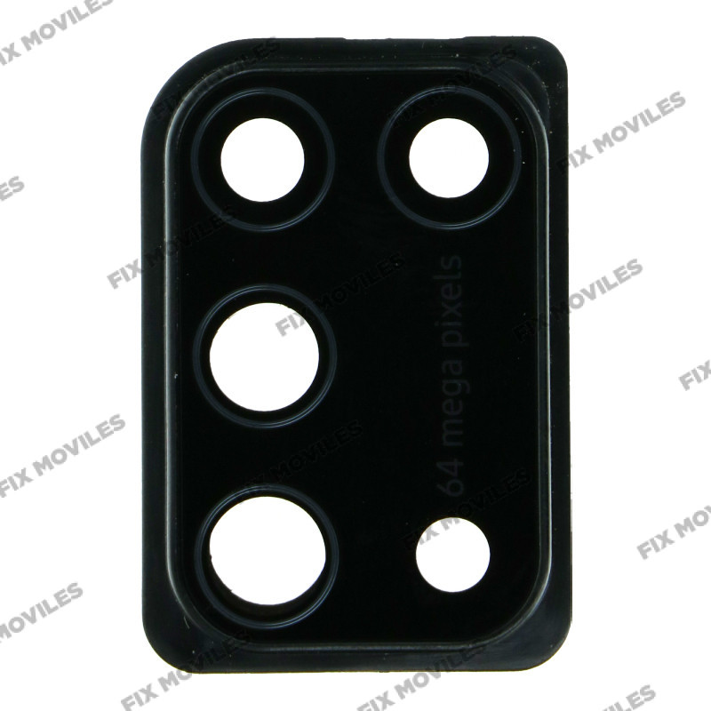 Lente Cristal Camara con Marco para Samsung M31 M315F Negro Lente Cristal Camara con Marco para Samsung M31 M315F Negro - Image 1