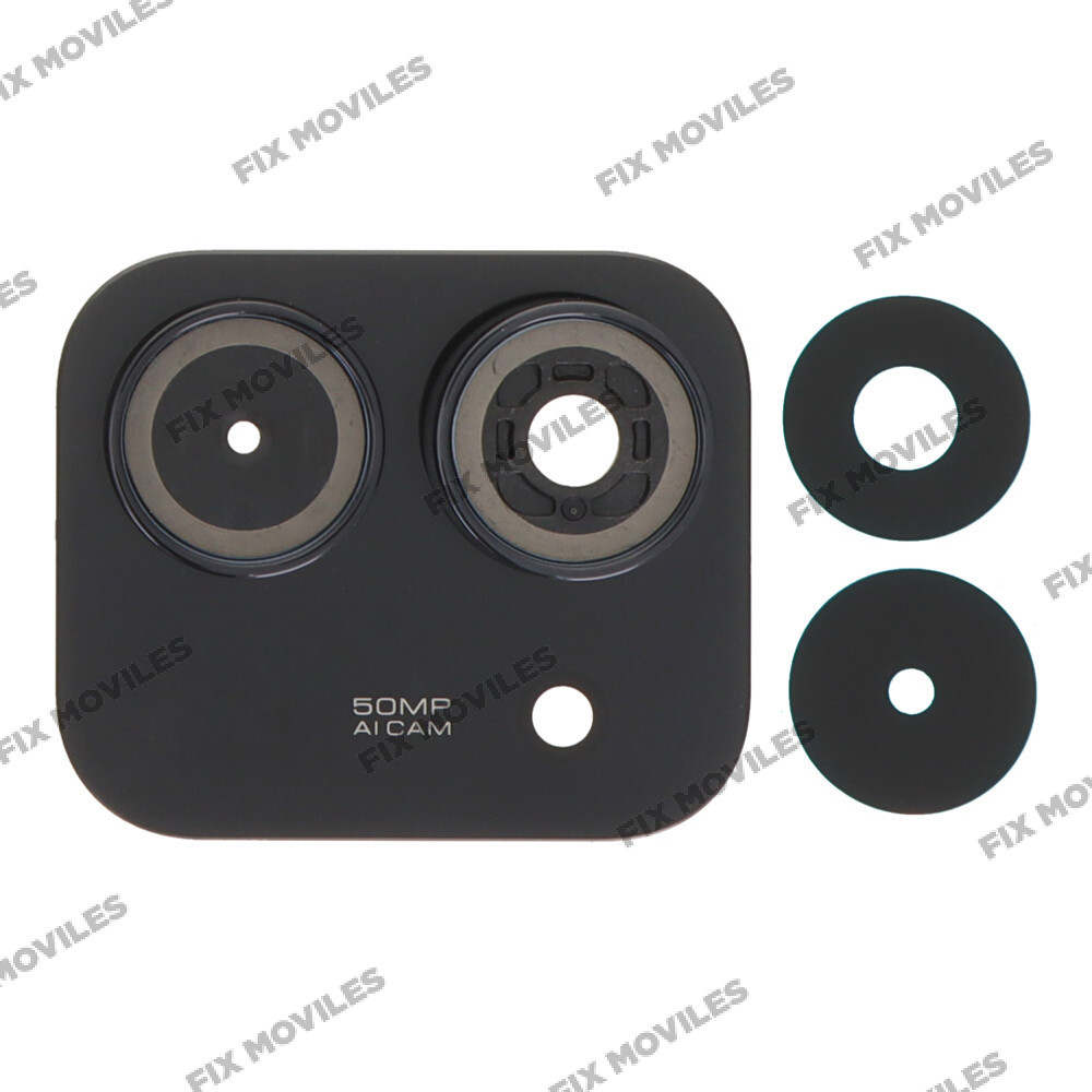 Lente Cristal con Marco Camara para Xiaomi Redmi 15C 4G / Redmi 15C 5G Negro Lente Cristal con Marco Camara para Xiaomi Redmi 15C 4G / Redmi 15C 5G Negro - Image 1