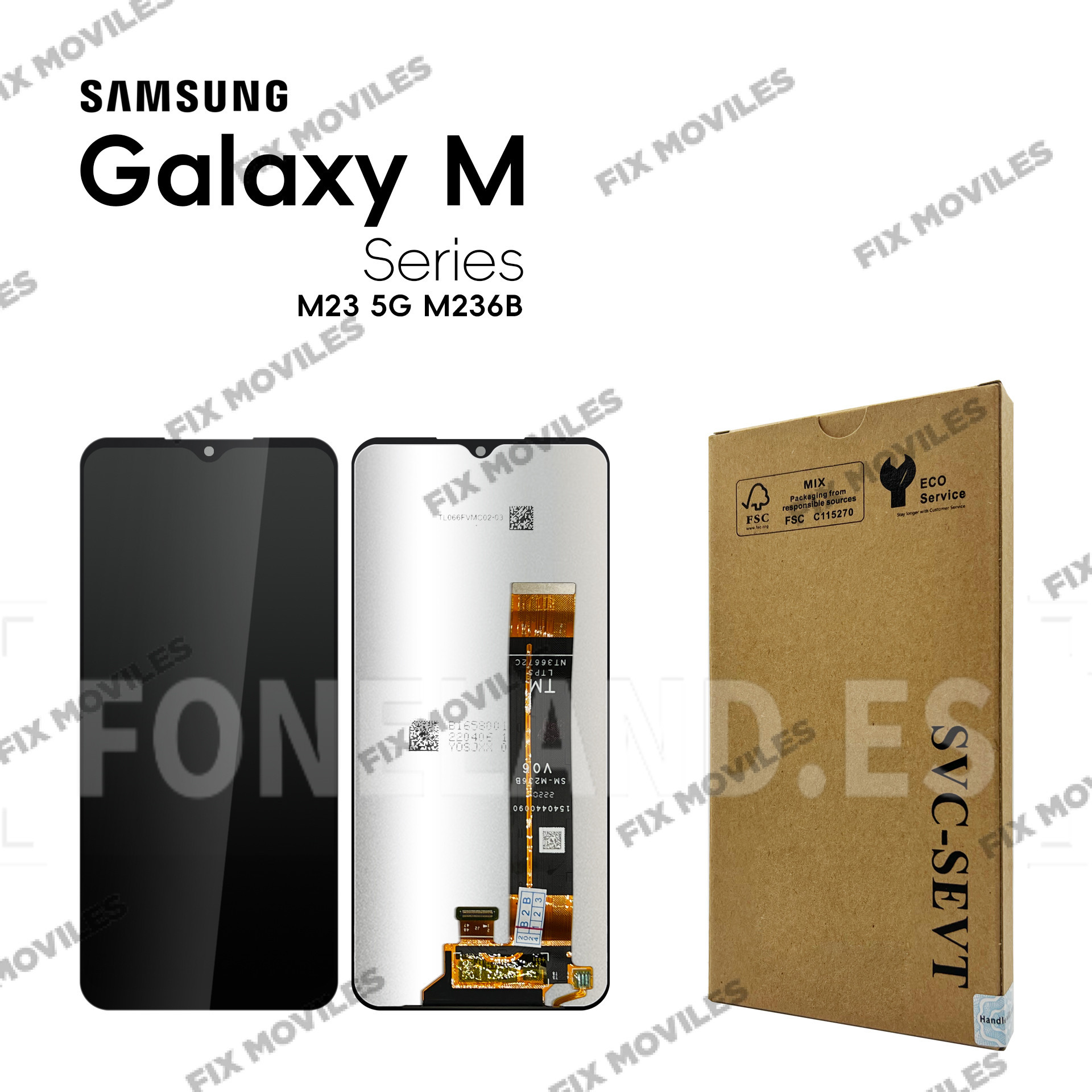 Pantalla Samsung M236B M23 5G 2022 Negro SERVICE PACK Pantalla Samsung M236B M23 5G 2022 Negro SERVICE PACK - Image 1