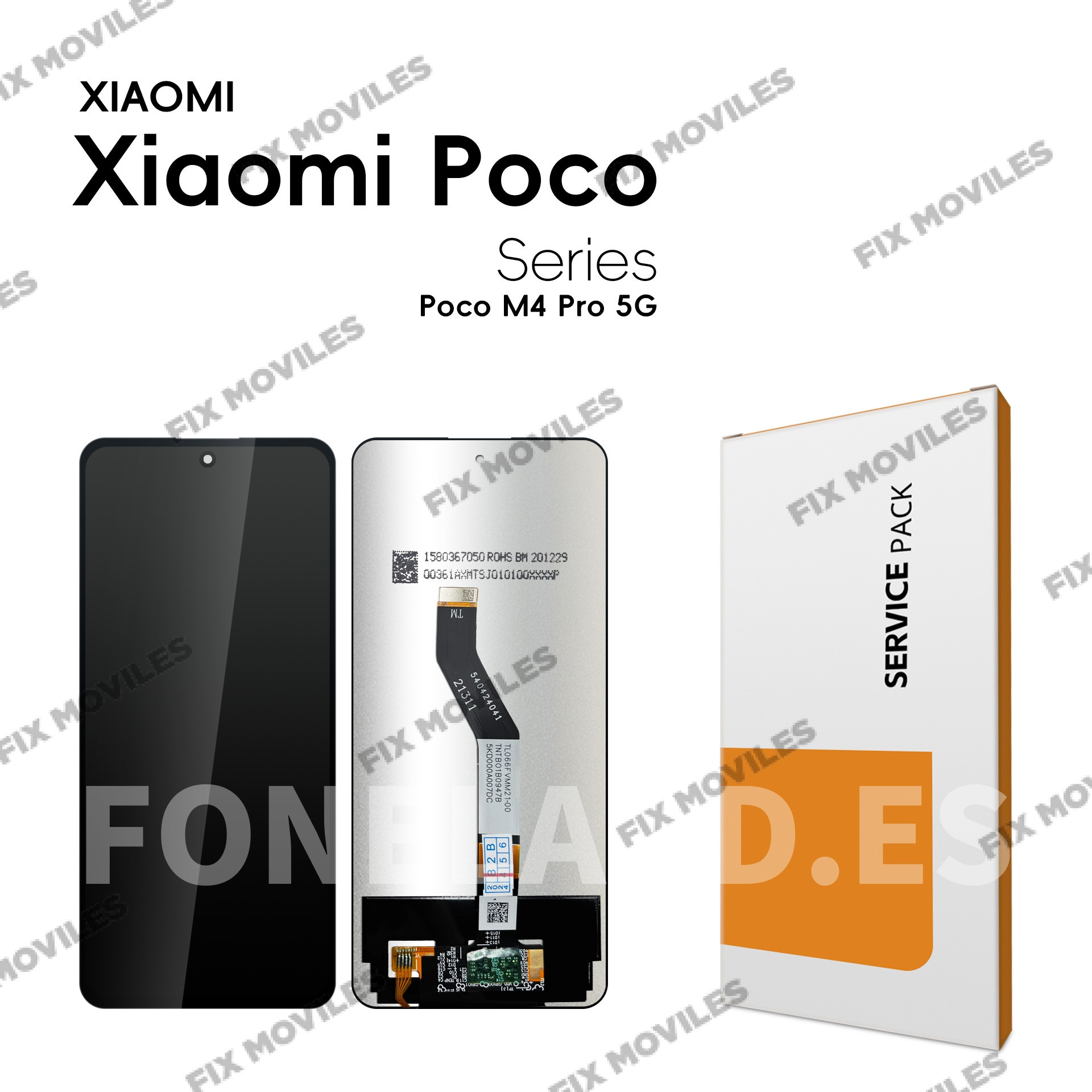 Pantalla Xiaomi REDMI NOTE 11 5G (2201117TG, 2201117TI, 2201117TY) / POCO M4 Pro 5G (21091116AG, MZB0BGVIN) / REDMI Note 11S 5G / Note 11T 5G Negra Completa LCD+Tactil SERVICE PACK Pantalla Xiaomi REDMI NOTE 11 5G (2201117TG, 2201117TI, 2201117TY) / POCO M4 Pro 5G (21091116AG, MZB0BGVIN) / REDMI Note 11S 5G / Note 11T 5G Negra Completa LCD+Tactil SERVICE PACK - Image 1