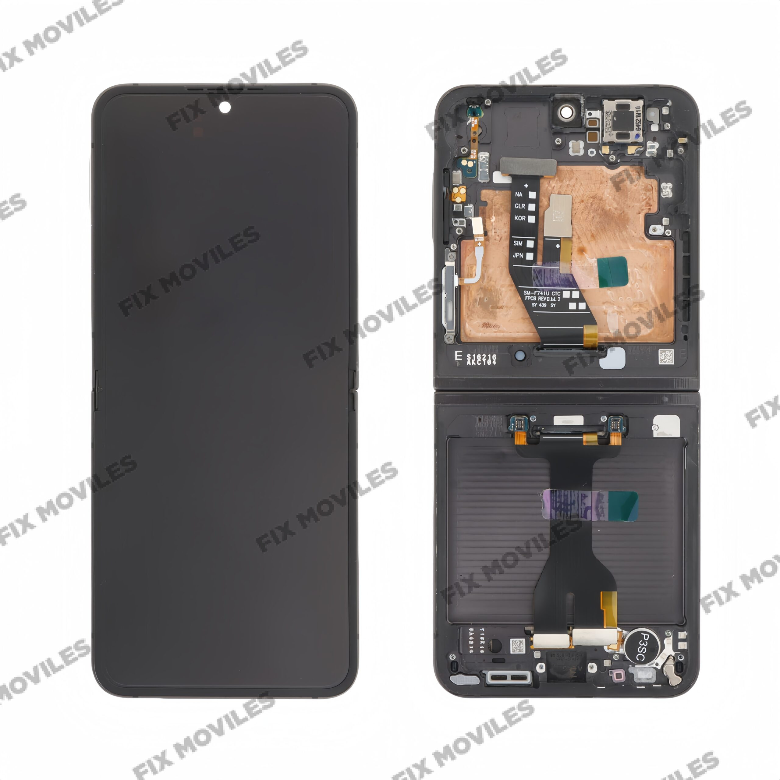 Pantalla Interior Samsung Z Flip 6 5G F741B Negro con Marco Original Completa SERVICE PACK Pantalla Interior Samsung Z Flip 6 5G F741B Negro con Marco Original Completa SERVICE PACK - Image 1