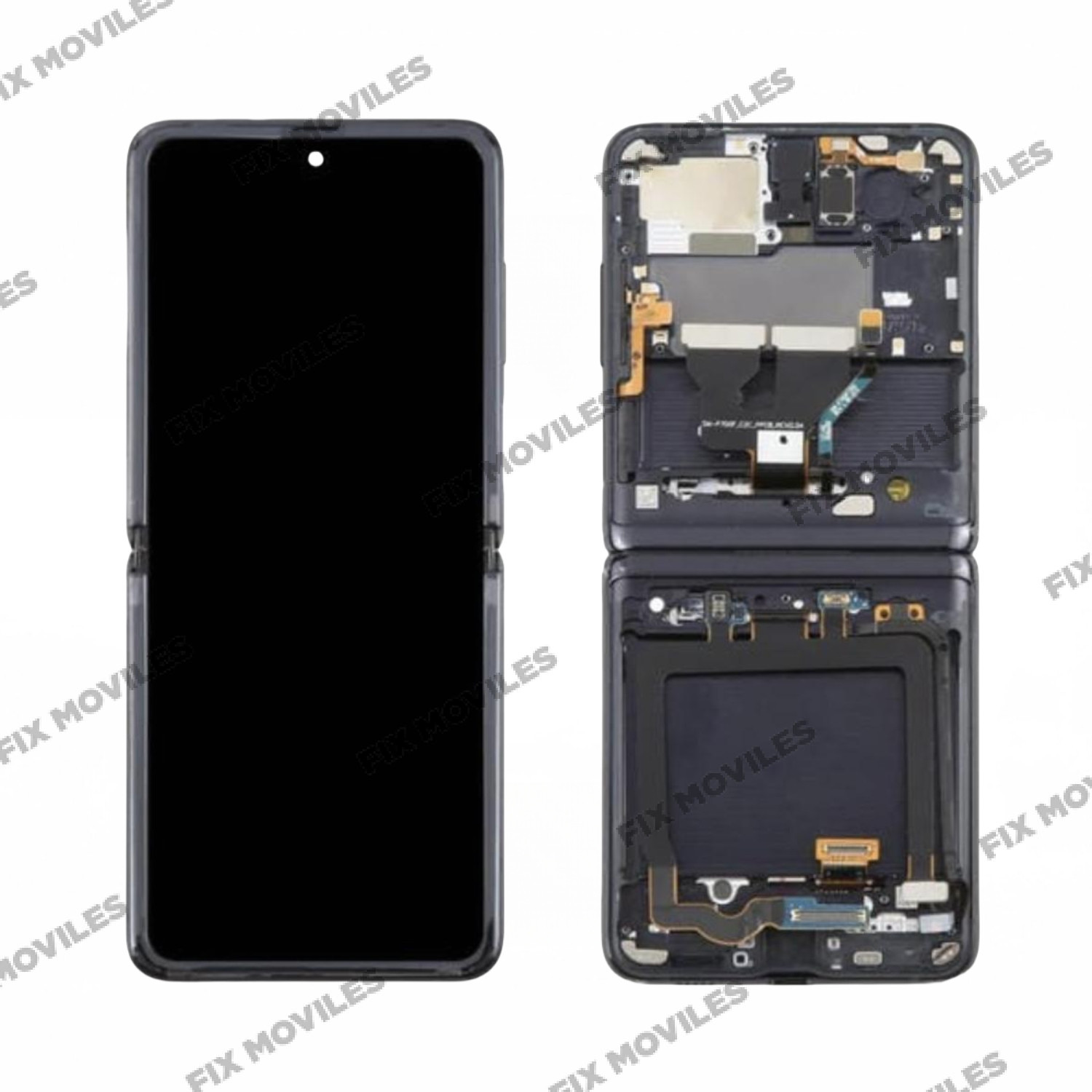 Pantalla Interior Samsung Z Flip F707 Negra/Gris con Marco Original Completa SERVICE PACK Pantalla Interior Samsung Z Flip F707 Negra/Gris con Marco Original Completa SERVICE PACK - Image 1