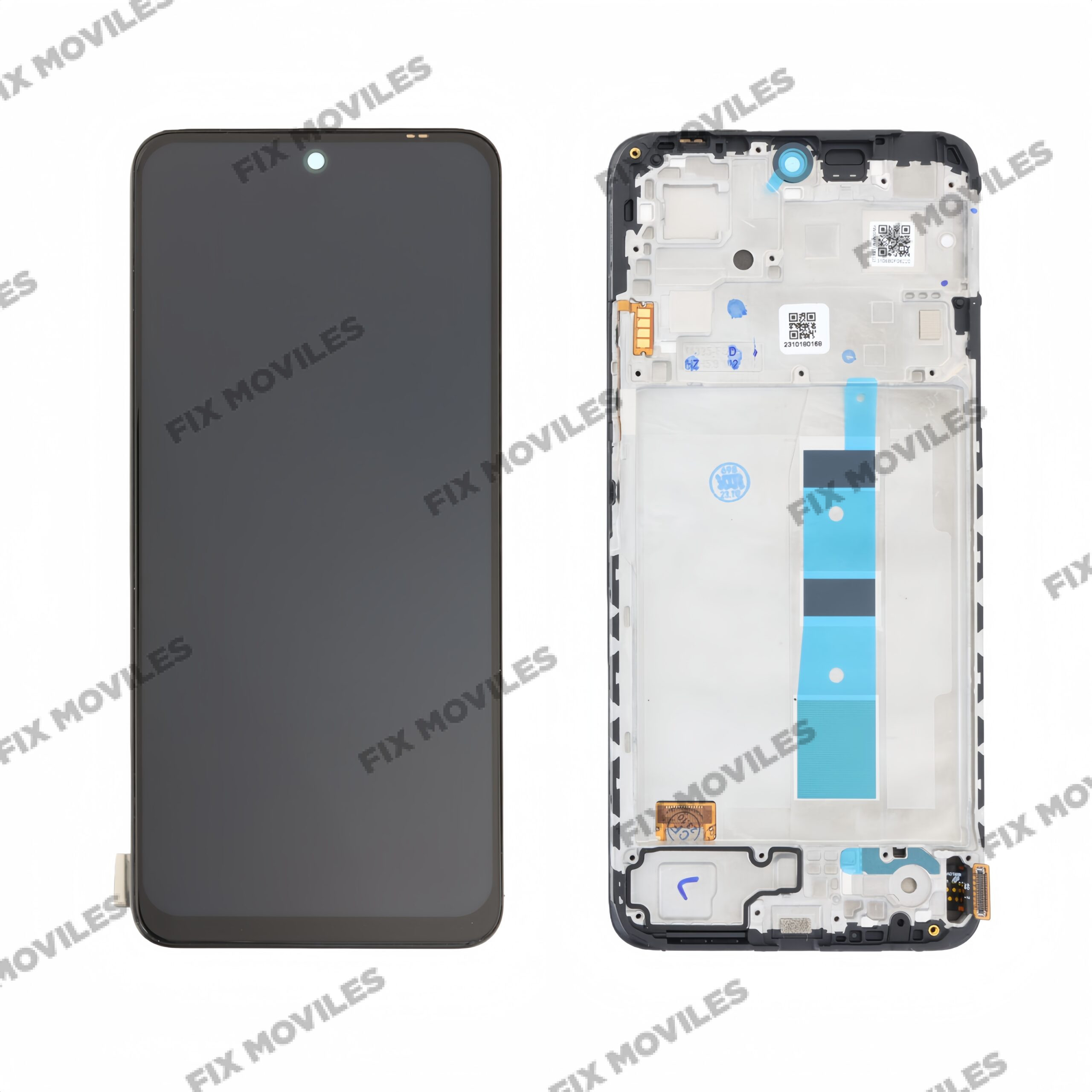 Pantalla Redmi Note 12 4G Con Marco OLED LCD+Tactil Negra Completa Pantalla Redmi Note 12 4G Con Marco OLED LCD+Tactil Negra Completa - Image 1