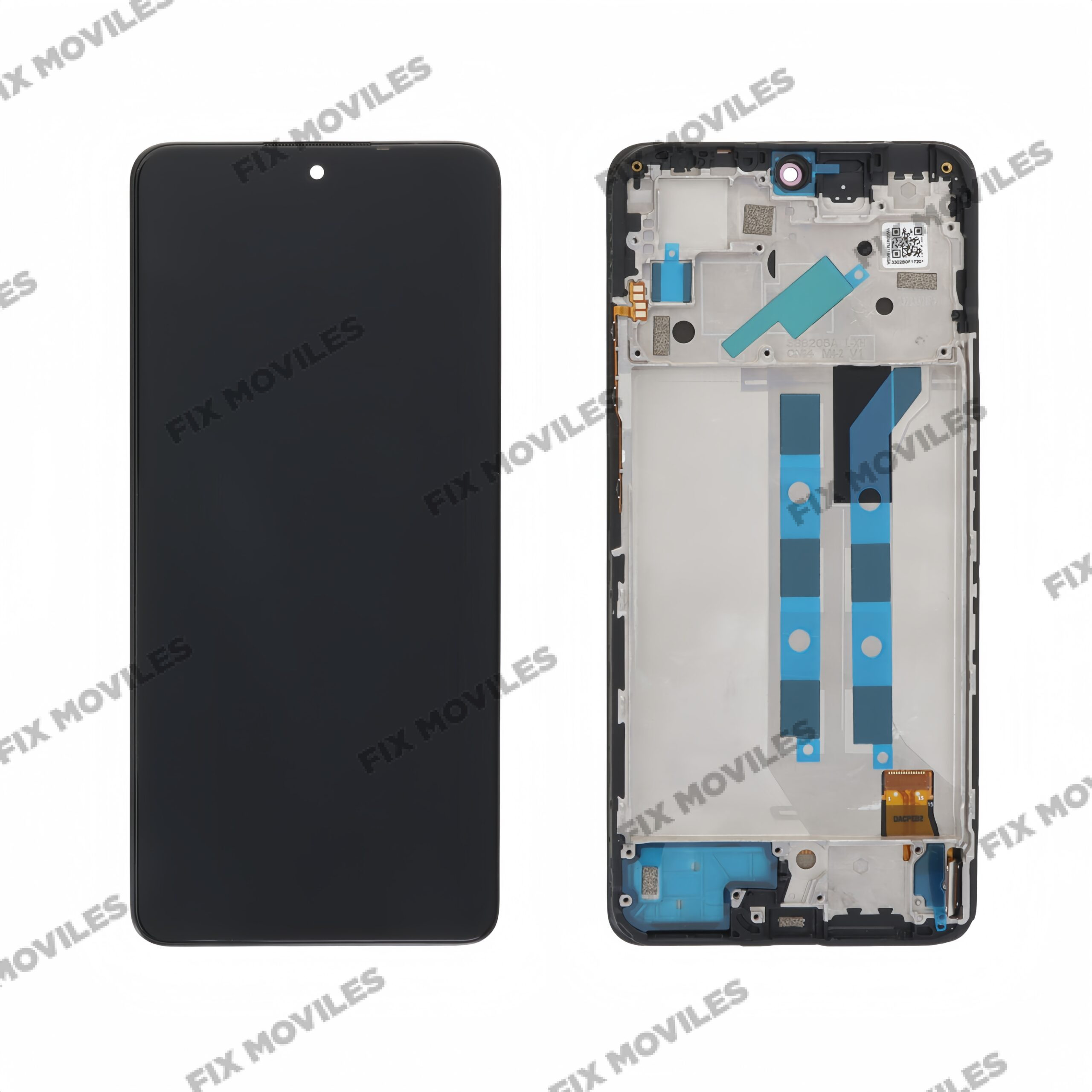 Pantalla Redmi Note 12 Pro 4G Negro Con Marco SERVICE PACK Pantalla Redmi Note 12 Pro 4G Negro Con Marco SERVICE PACK - Image 1