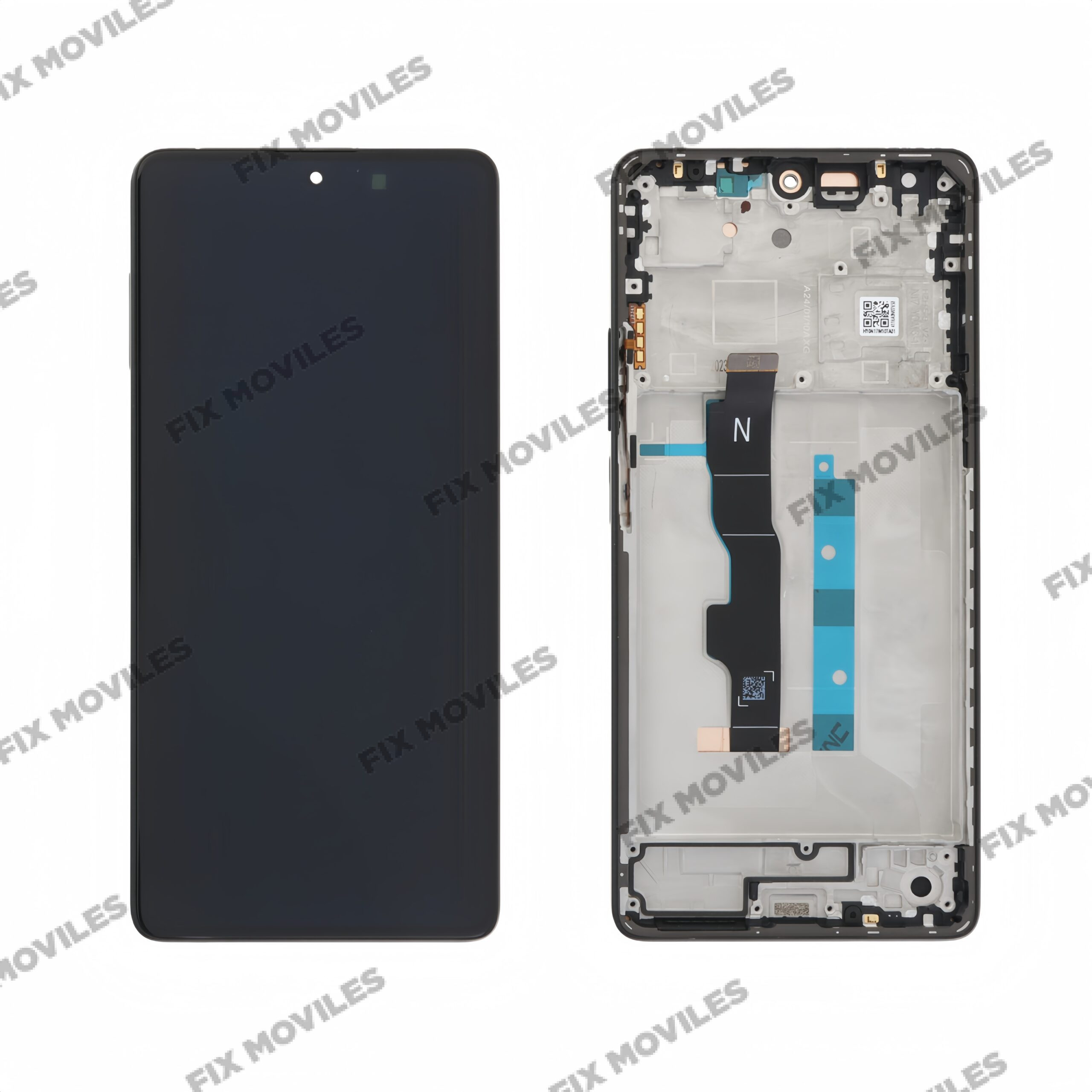 Pantalla Redmi Note 13 5G (2312DRAABG, 2312DRAABI) Con Marco Negro LCD+TACTIL Completo SERVICE PACK Pantalla Redmi Note 13 5G (2312DRAABG, 2312DRAABI) Con Marco Negro LCD+TACTIL Completo SERVICE PACK - Image 1