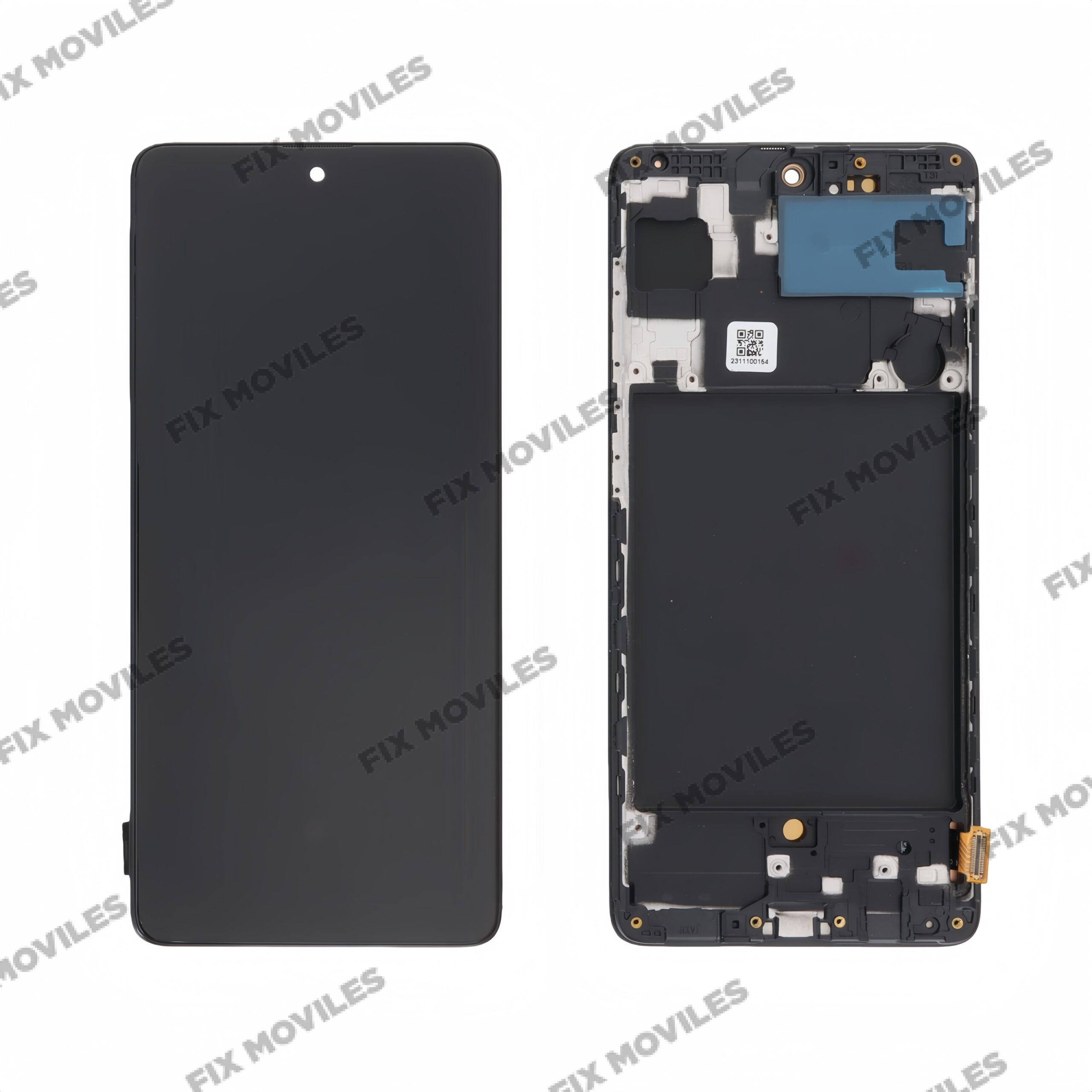 Pantalla Samsung Galaxy A71 A715 OLED Negra Con Marco Completo Pantalla Samsung Galaxy A71 A715 OLED Negra Con Marco Completo - Image 1