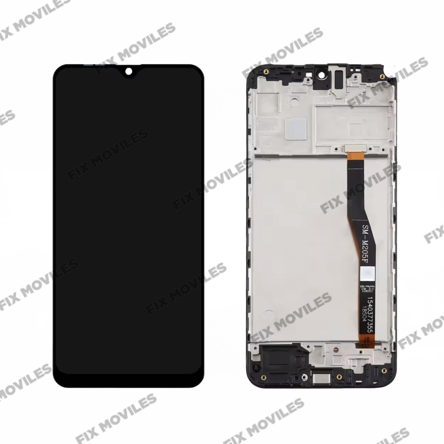 Pantalla Samsung Galaxy M20 M205 Negra Completa con Marco Pantalla Samsung Galaxy M20 M205 Negra Completa con Marco - Image 1