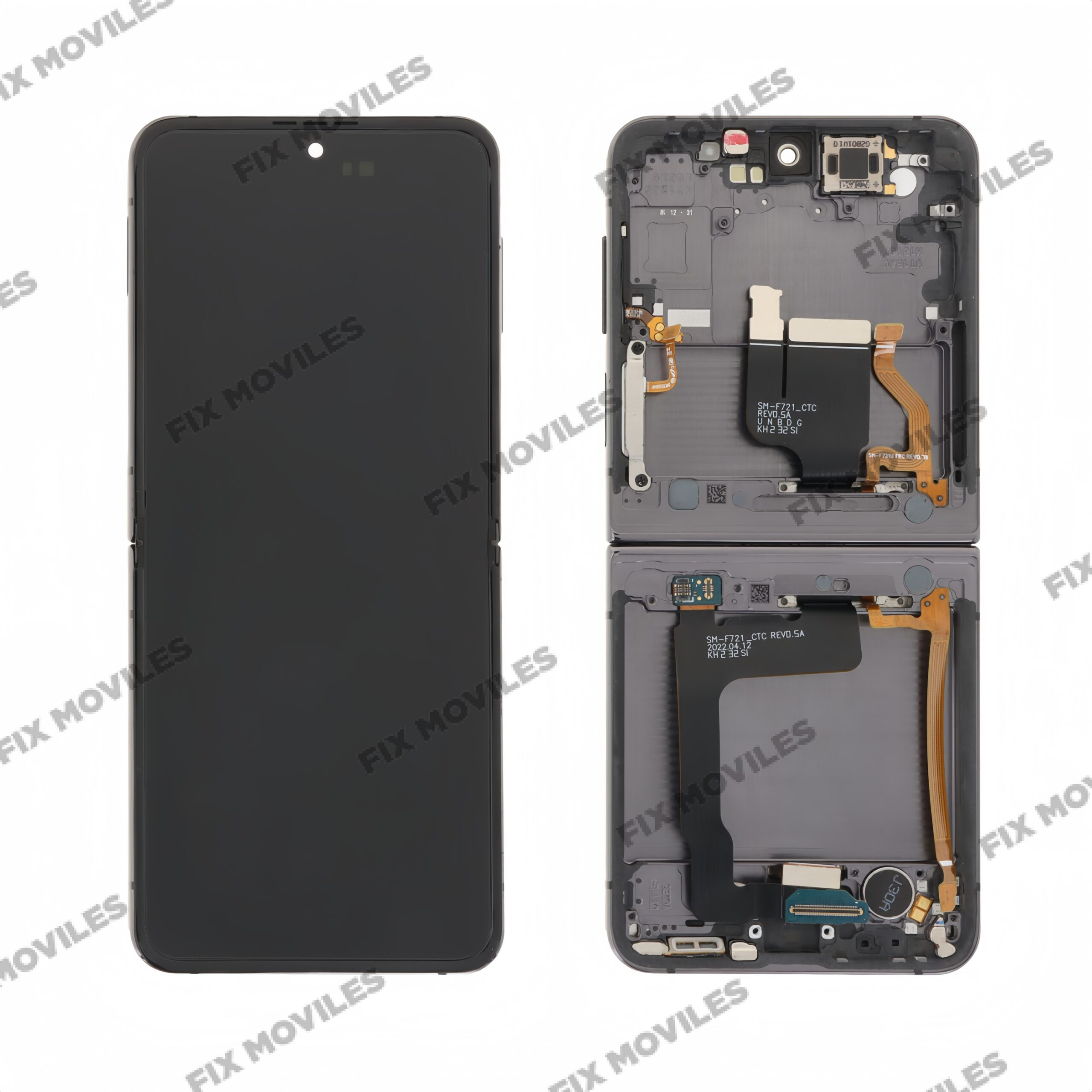Pantalla Interior Samsung Z Flip 4 5G F721 Gris con Marco Original Completa SERVICE PACK Pantalla Interior Samsung Z Flip 4 5G F721 Gris con Marco Original Completa SERVICE PACK - Image 1
