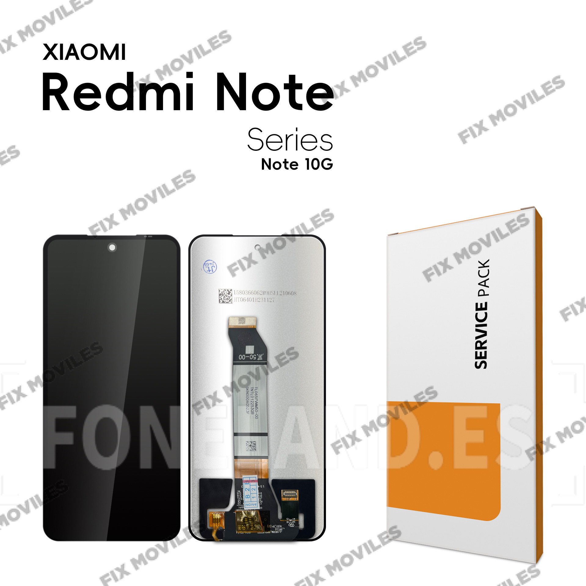 Pantalla Xiaomi Poco M3 Pro (M2103K19G, M2103K19C) / Redmi Note 10 5G (M2103K19G, M2103K19C) / Note 10T 5G Negra Completa LCD+Tactil SERVICE PACK Pantalla Xiaomi Poco M3 Pro (M2103K19G, M2103K19C) / Redmi Note 10 5G (M2103K19G, M2103K19C) / Note 10T 5G Negra Completa LCD+Tactil SERVICE PACK - Image 1