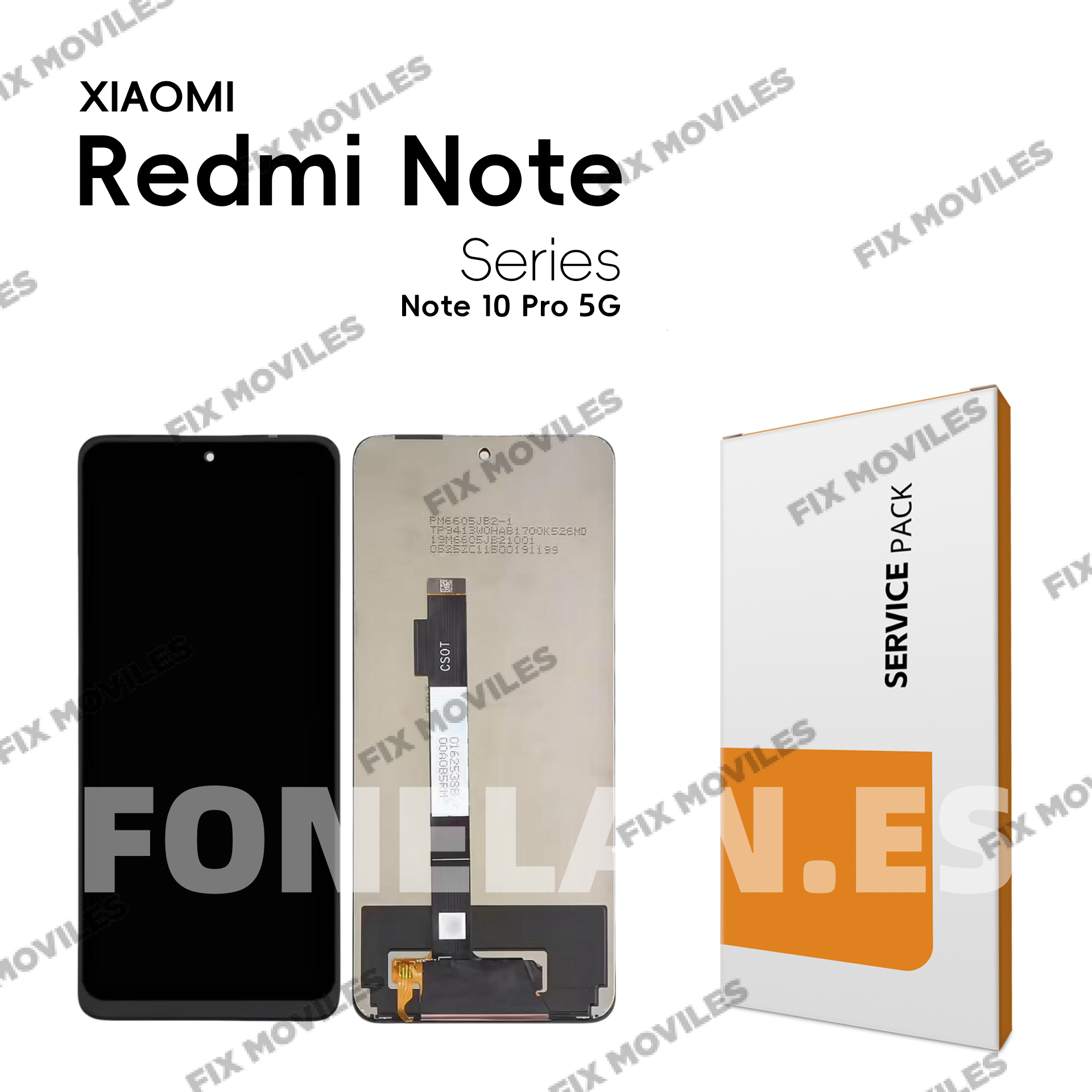 Pantalla Xiaomi Redmi Note 10 Pro 5G / POCO X3 GT 2021 Negra Completa LCD+Tactil SERVICE PACK Pantalla Xiaomi Redmi Note 10 Pro 5G / POCO X3 GT 2021 Negra Completa LCD+Tactil SERVICE PACK - Image 1