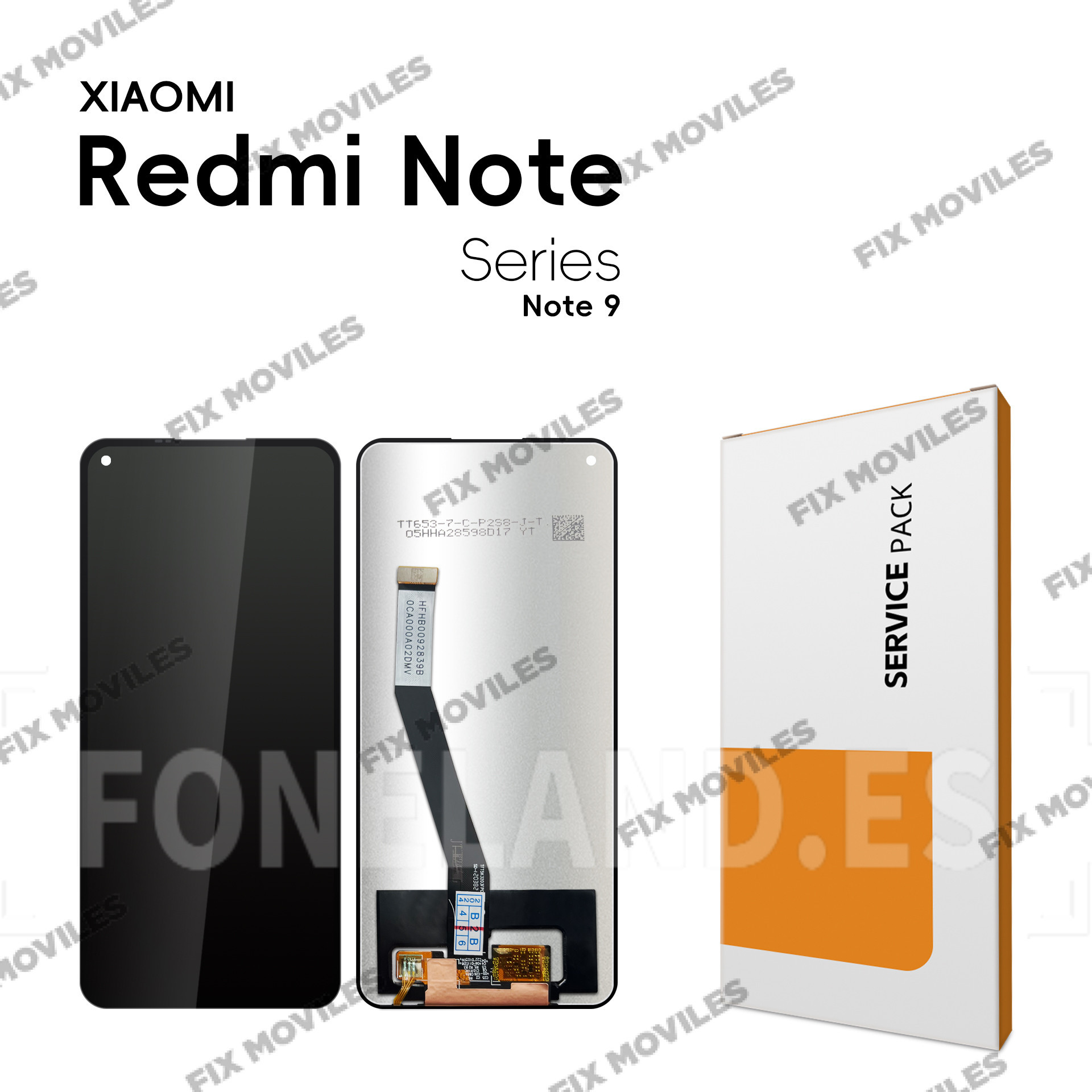 Pantalla Xiaomi Redmi Note 9 / Redmi 10X 4G 2020 (M2003J15SC, M2003J15SG, M2003J15SS) Negra sin marco Completa LCD+Tactil SERVICE PACK Pantalla Xiaomi Redmi Note 9 / Redmi 10X 4G 2020 (M2003J15SC, M2003J15SG, M2003J15SS) Negra sin marco Completa LCD+Tactil SERVICE PACK - Image 1