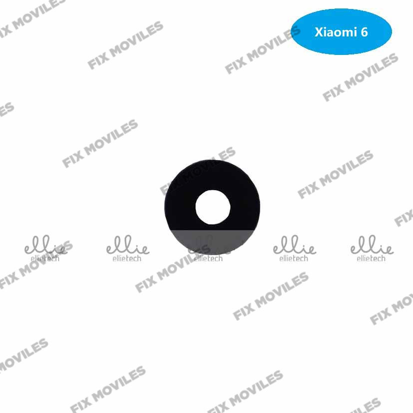 Lente Cristal Camara para Xiaomi Mi 6 Negro con pegatina camara Lente Cristal Camara para Xiaomi Mi 6 Negro con pegatina camara - Image 1