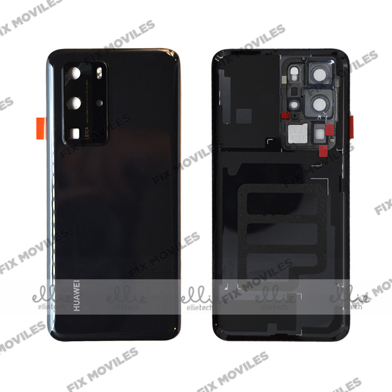Tapa Trasera Huawei P40 Pro Negra Con Lente Tapa Trasera Huawei P40 Pro Negra Con Lente - Image 1