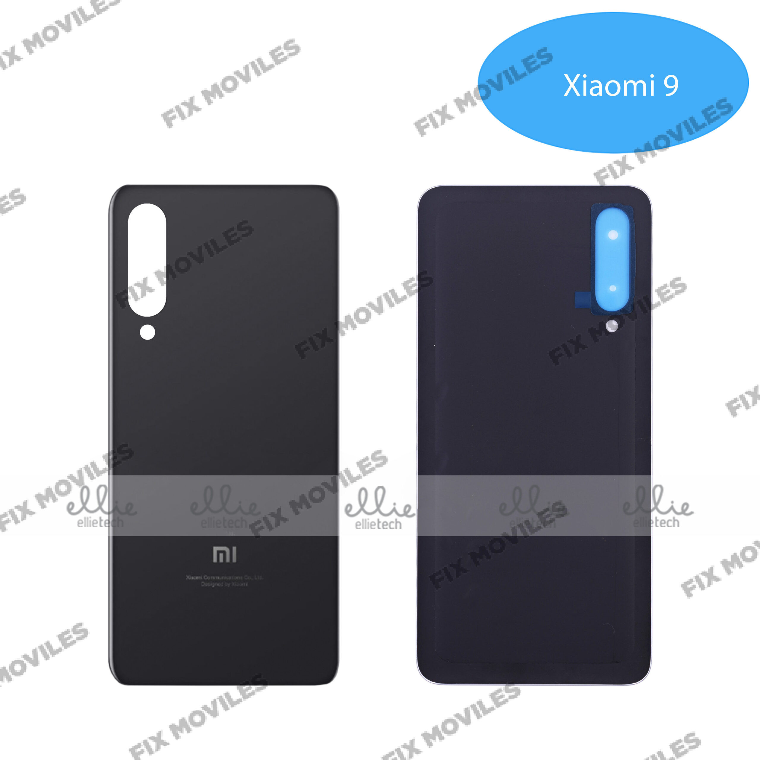 Tapa Trasera Xiaomi Mi 9 Negra Tapa Trasera Xiaomi Mi 9 Negra - Image 1