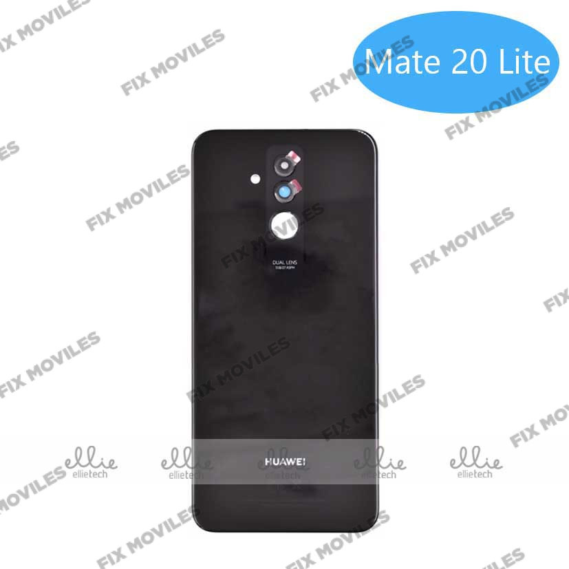 Tapa Trasera con lente de cristal para Huawei Mate 20 Lite Negra Tapa Trasera con lente de cristal para Huawei Mate 20 Lite Negra - Image 1