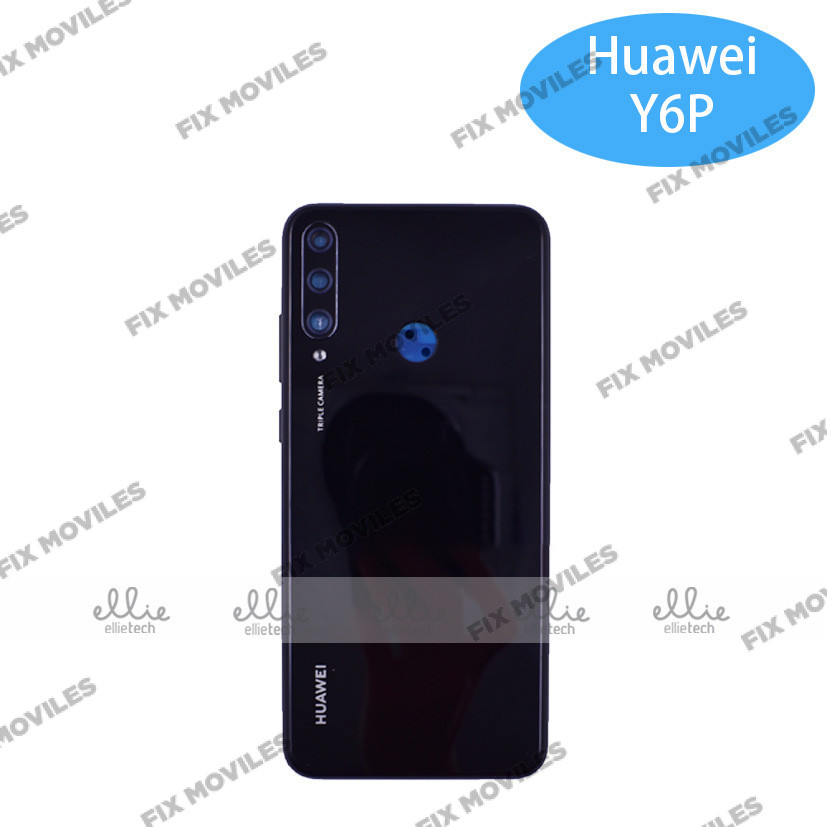Tapa Trasera para Huawei Enjoy 10E / Y6P 2020 Negra con Lente Tapa Trasera para Huawei Enjoy 10E / Y6P 2020 Negra con Lente - Image 1