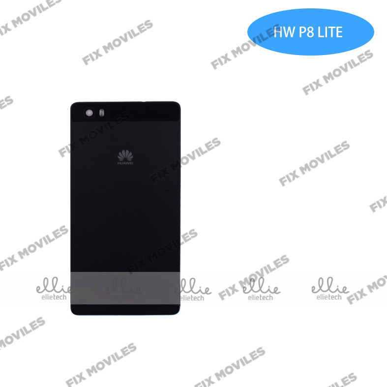 Tapa Trasera Huawei P8 Lite Negra Con Lente Tapa Trasera Huawei P8 Lite Negra Con Lente - Image 1