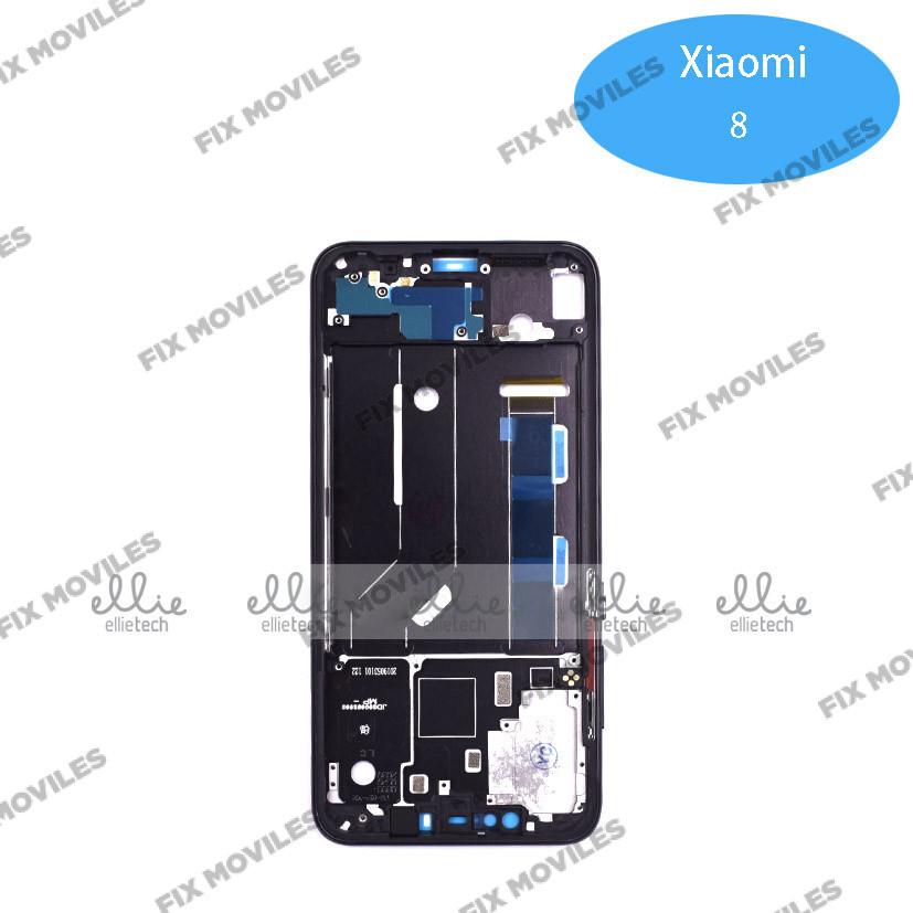 Carcasa Intermedia para Xiaomi Mi 8 Negro Original Carcasa Intermedia para Xiaomi Mi 8 Negro Original - Image 1