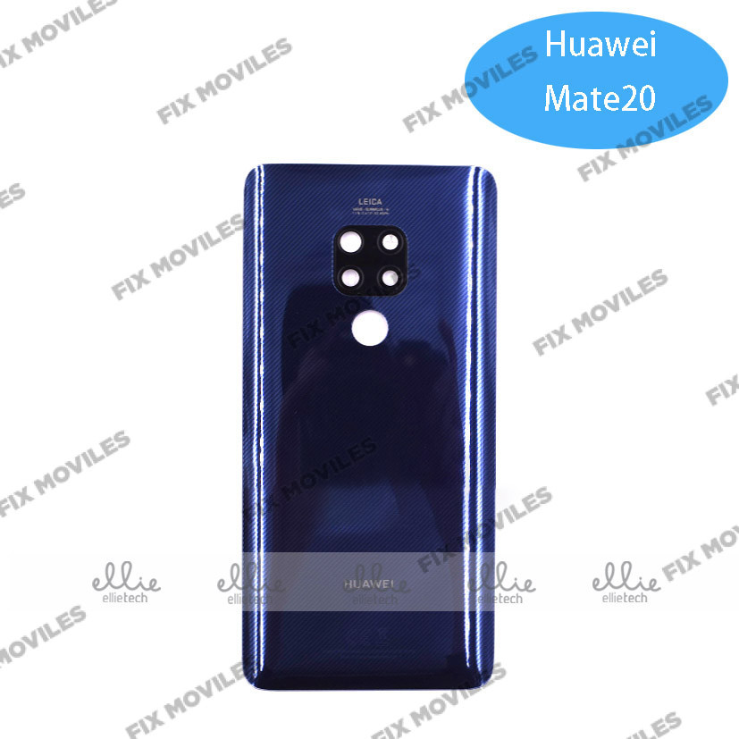 Tapa Trasera con lente de cristal para Huawei Mate 20 Azul Tapa Trasera con lente de cristal para Huawei Mate 20 Azul - Image 1