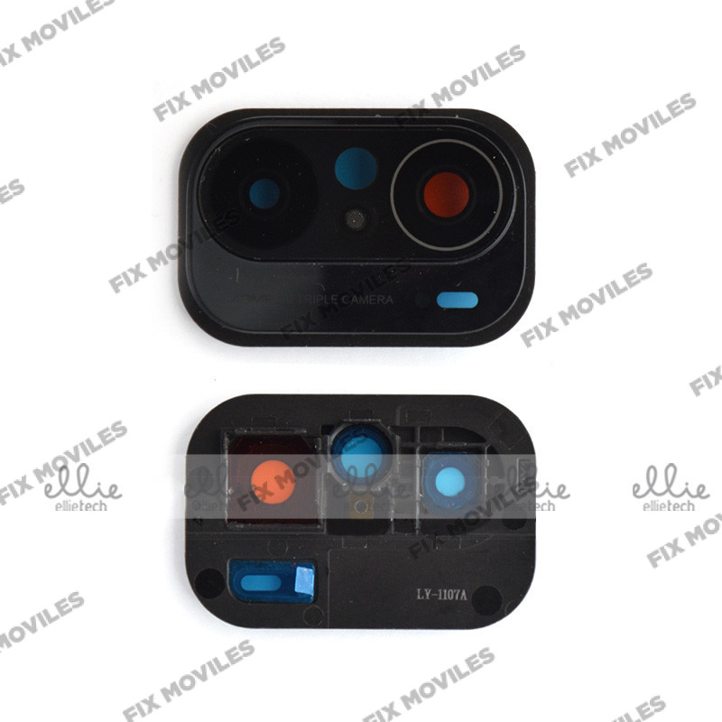Lente Cristal Camara + Marco para Xiaomi Mi 11i 5G / Poco F3 5G Negro Lente Cristal Camara + Marco para Xiaomi Mi 11i 5G / Poco F3 5G Negro - Image 1