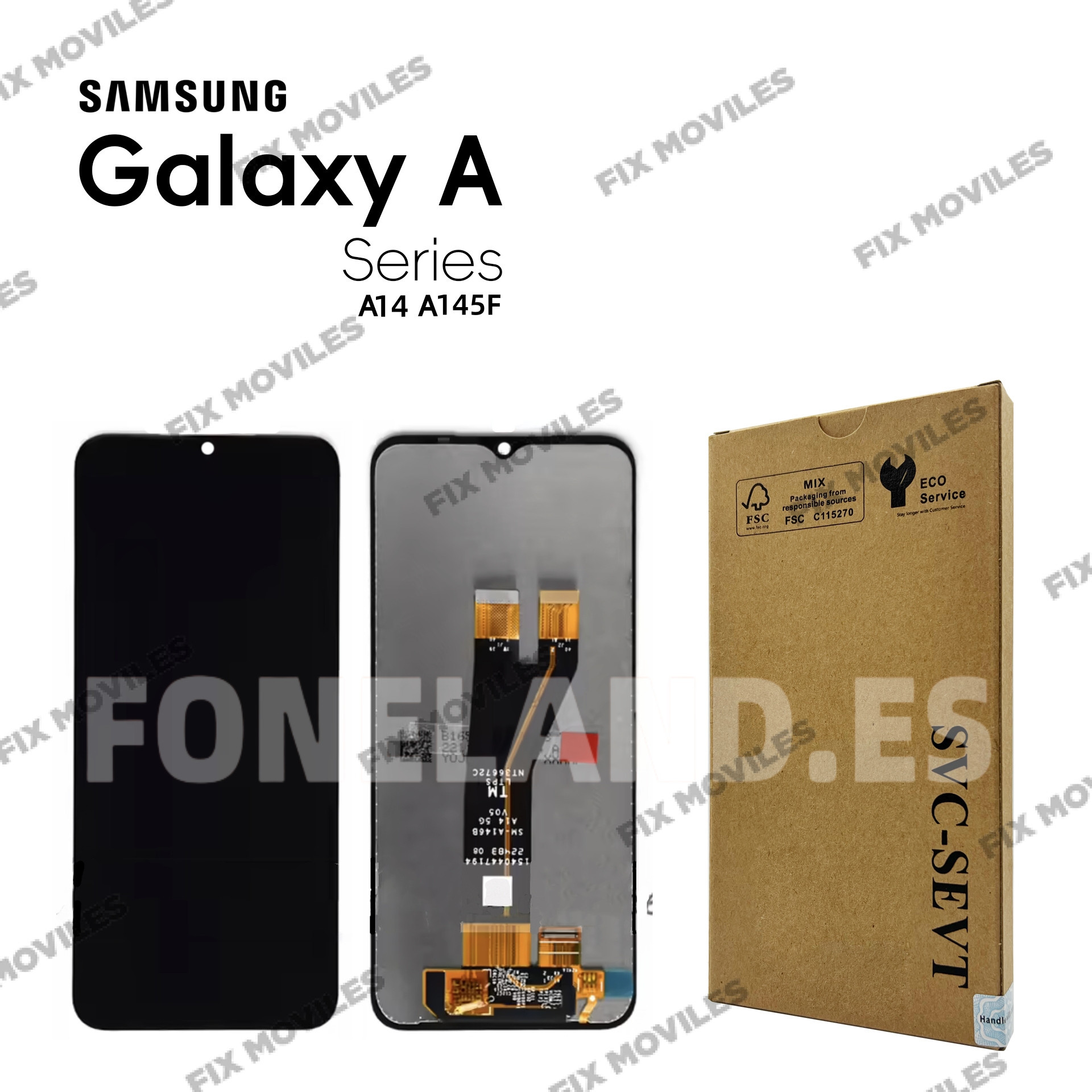 Pantalla Samsung A14 4G/5G 2023 A146B / A145F Negro LCD+Tactil SERVICE PACK Pantalla Samsung A14 4G/5G 2023 A146B / A145F Negro LCD+Tactil SERVICE PACK - Image 1