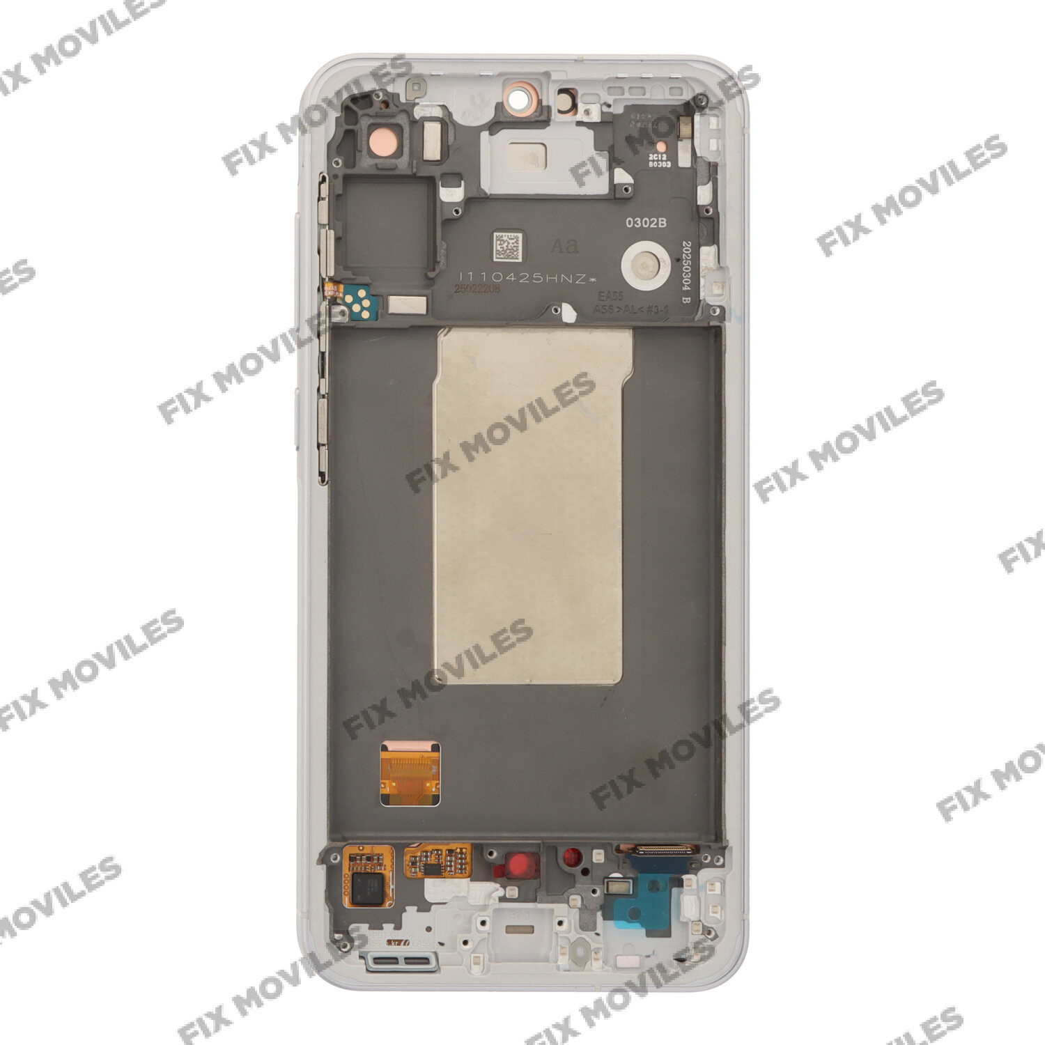 Pantalla Samsung A56 5G / A566B Plata/Blanco con Marco SERVICE PACK Pantalla Samsung A56 5G / A566B Plata/Blanco con Marco SERVICE PACK - Image 1