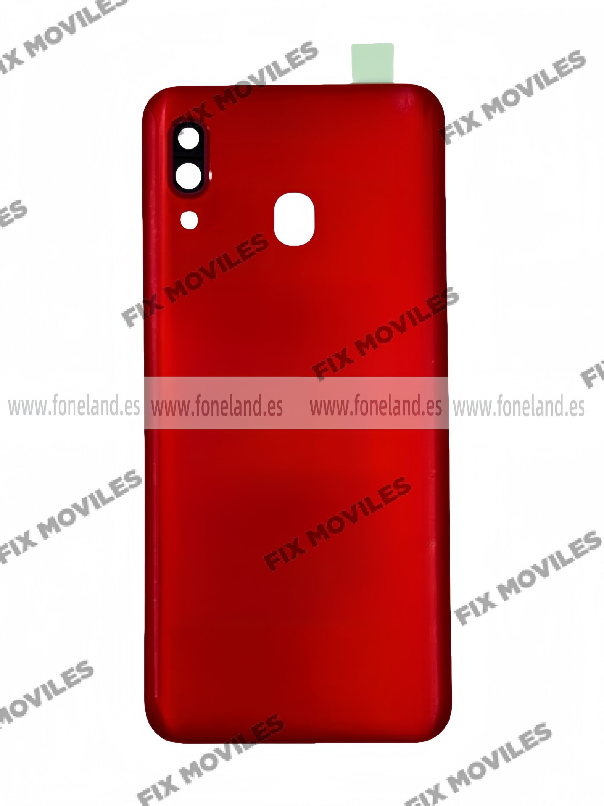 Tapa Trasera para Samsung A30 A305F Rojo Con Lente (SIN LOGO) Tapa Trasera para Samsung A30 A305F Rojo Con Lente (SIN LOGO) - Image 1