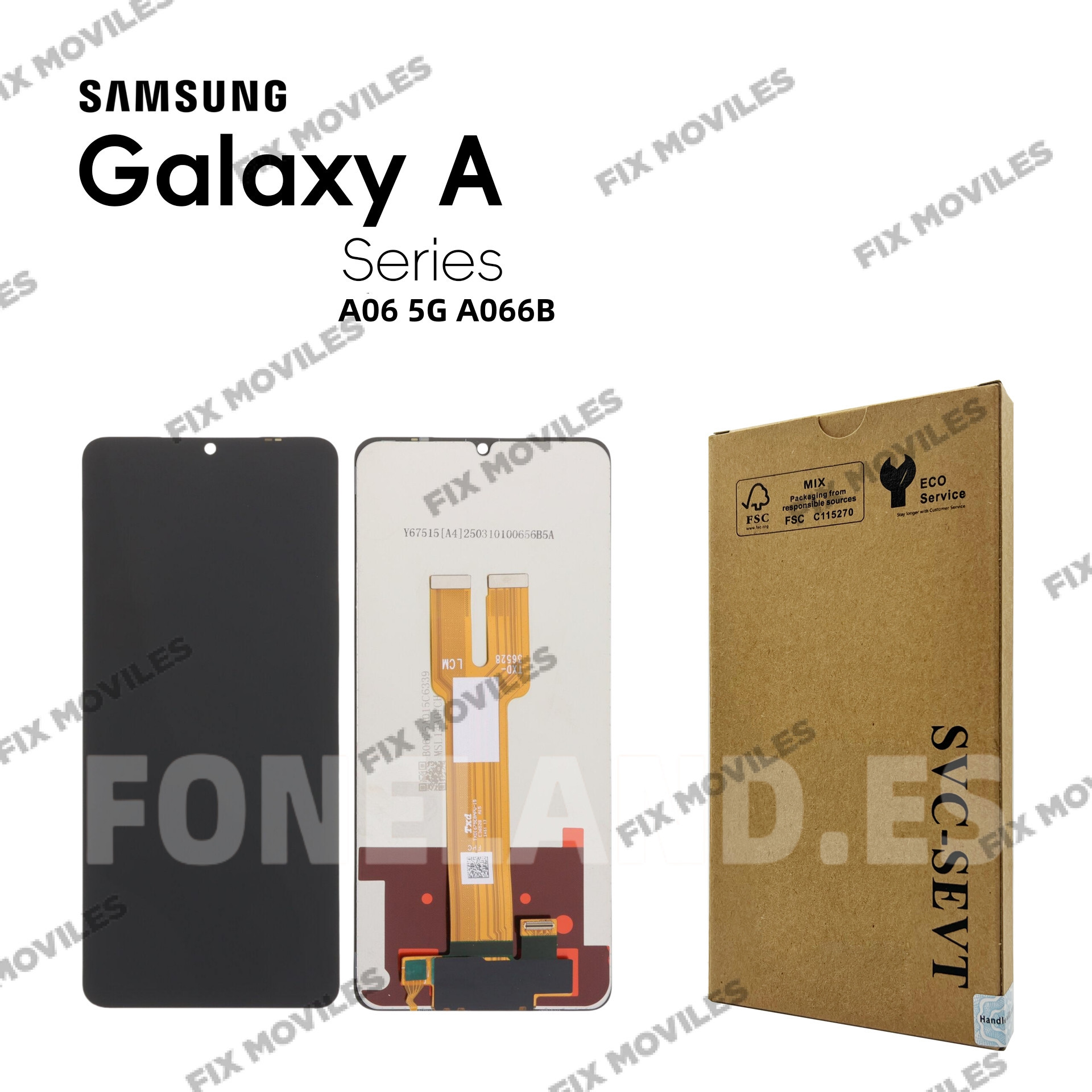 Pantalla Samsung A06 5G A066B Negro LCD+Táctil SERVICE PACK Pantalla Samsung A06 5G A066B Negro LCD+Táctil SERVICE PACK - Image 1