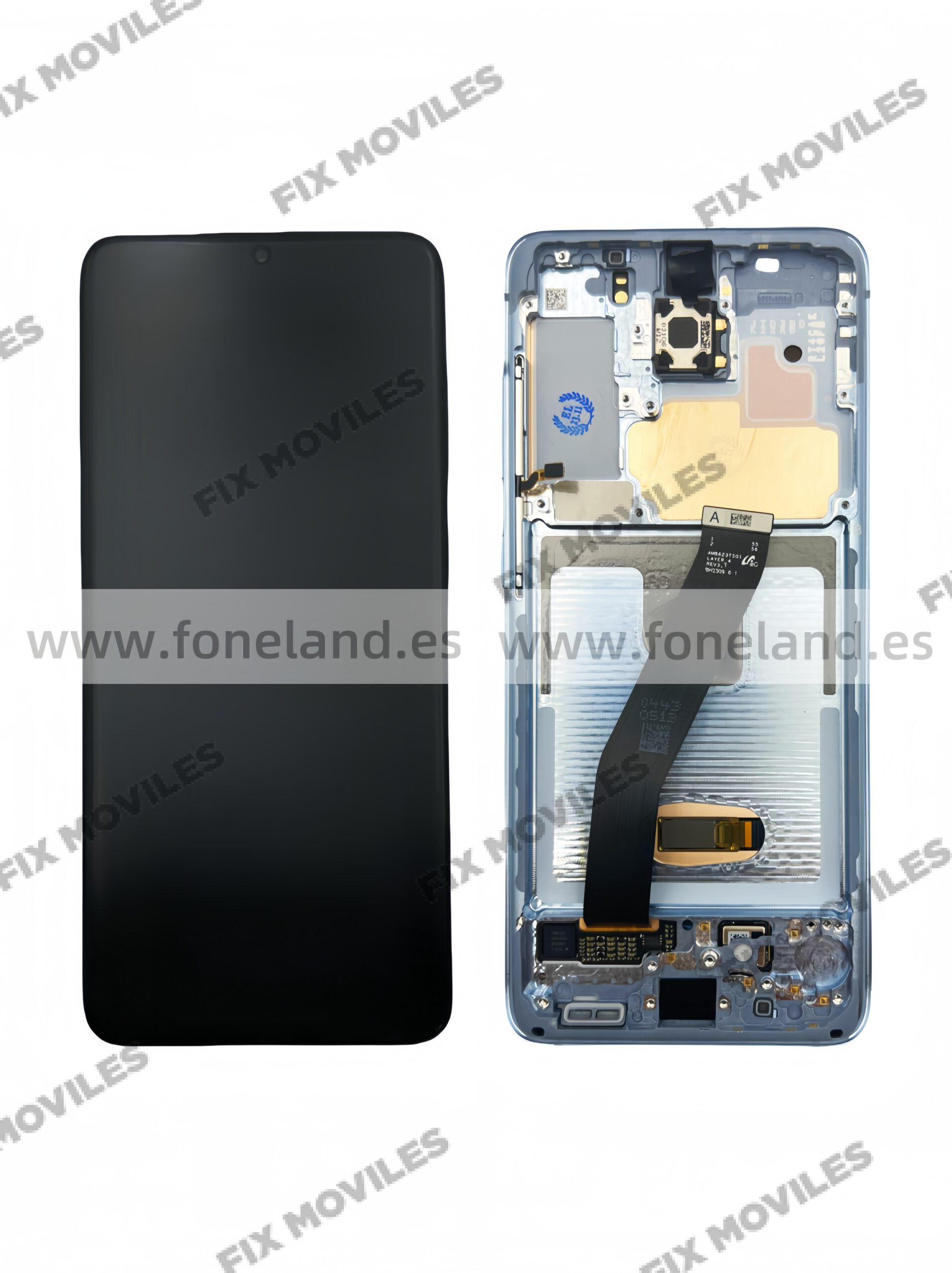 Pantalla Samsung Galaxy S20 4G/5G G980F / G981F Azul con Marco Original Completa SERVICE PACK Pantalla Samsung Galaxy S20 4G/5G G980F / G981F Azul con Marco Original Completa SERVICE PACK - Image 1